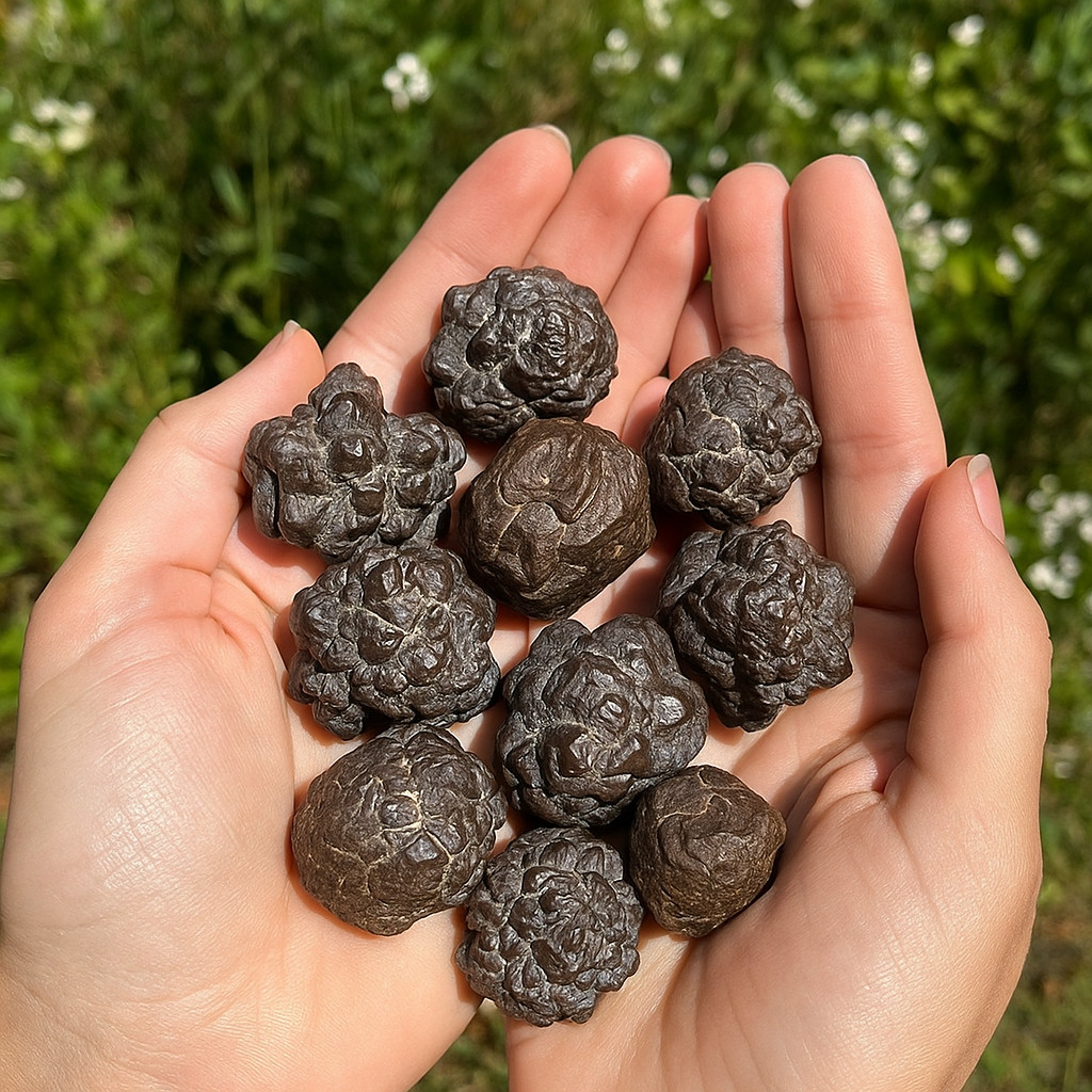 3Pcs Natural Prophecy Stone Egypt Hematite Pseudomorph Metaphysical Crystal Gift