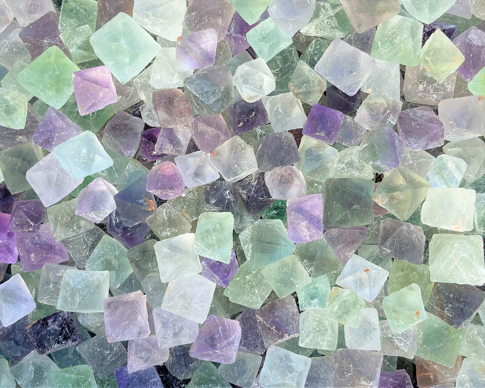 Fluorite Octahedron Crystals: Choose How Many Pieces (Premium Quality ‘A’ Grade)