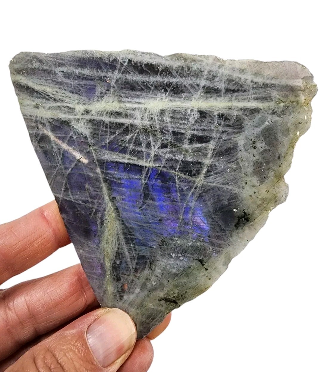 Purple Labradorite Polished Face Madagascar 116.3 grams