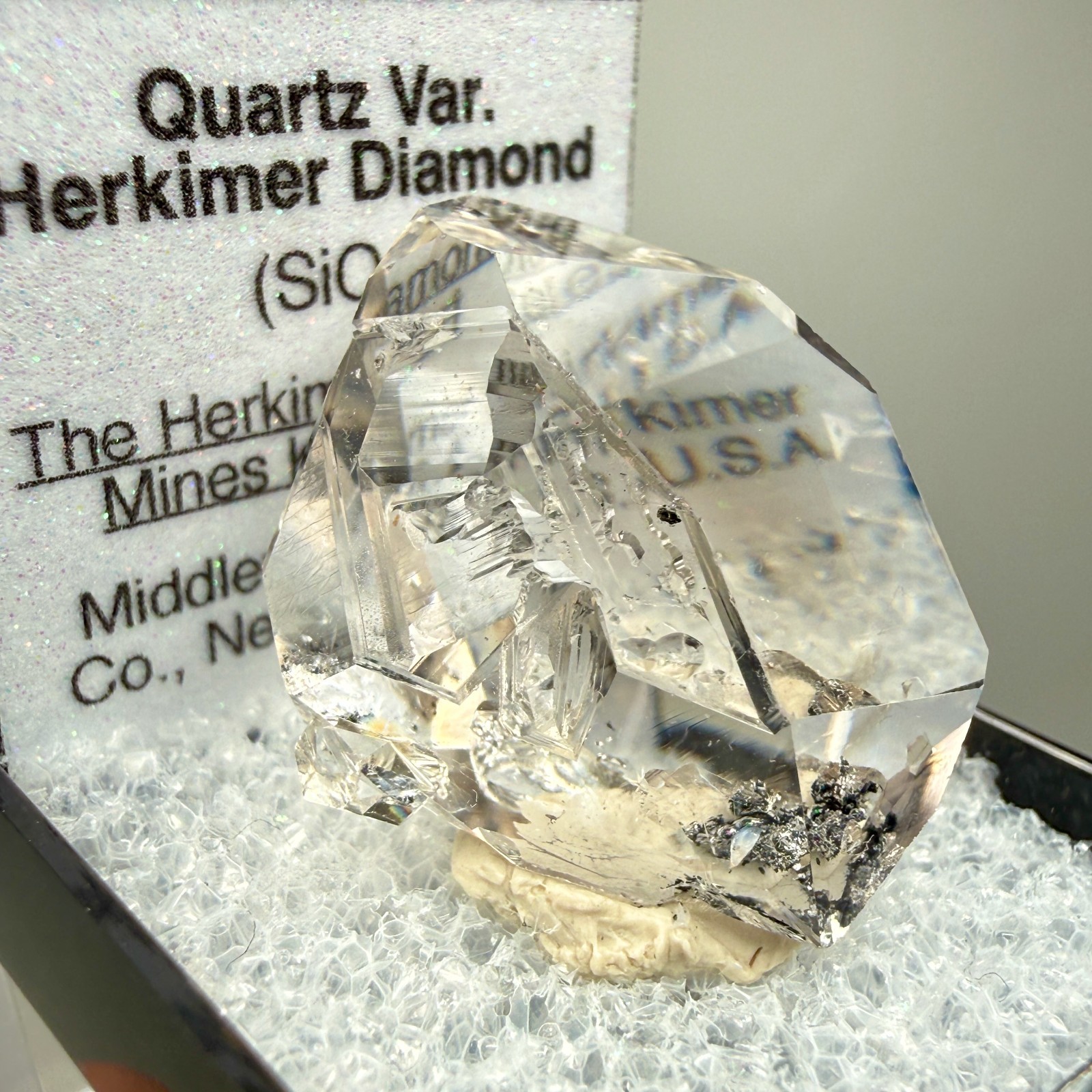 Herkimer Diamond Gem w/ A+ Clarity, Light Smoky Color