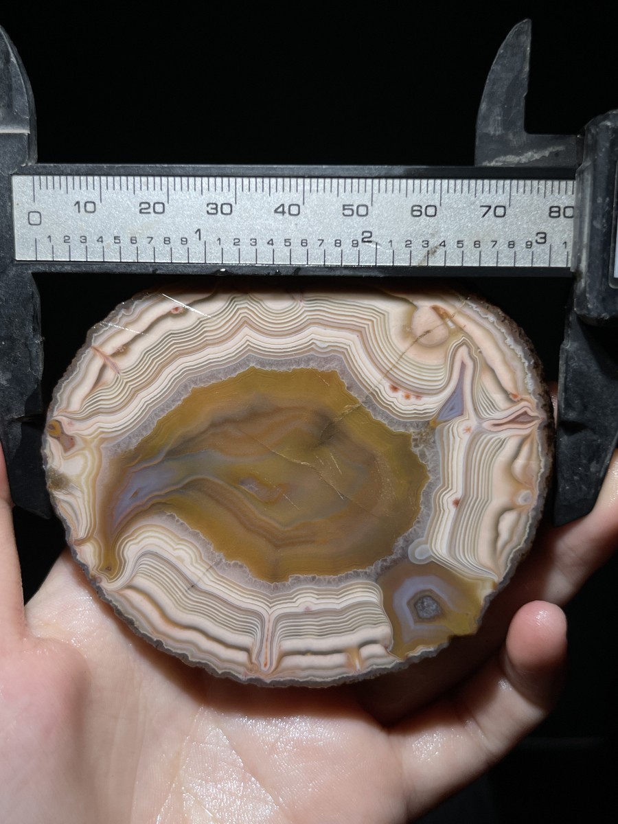 1Pair China Agate Hebei xuanhua natural Slices Crystal collectible 422g 142