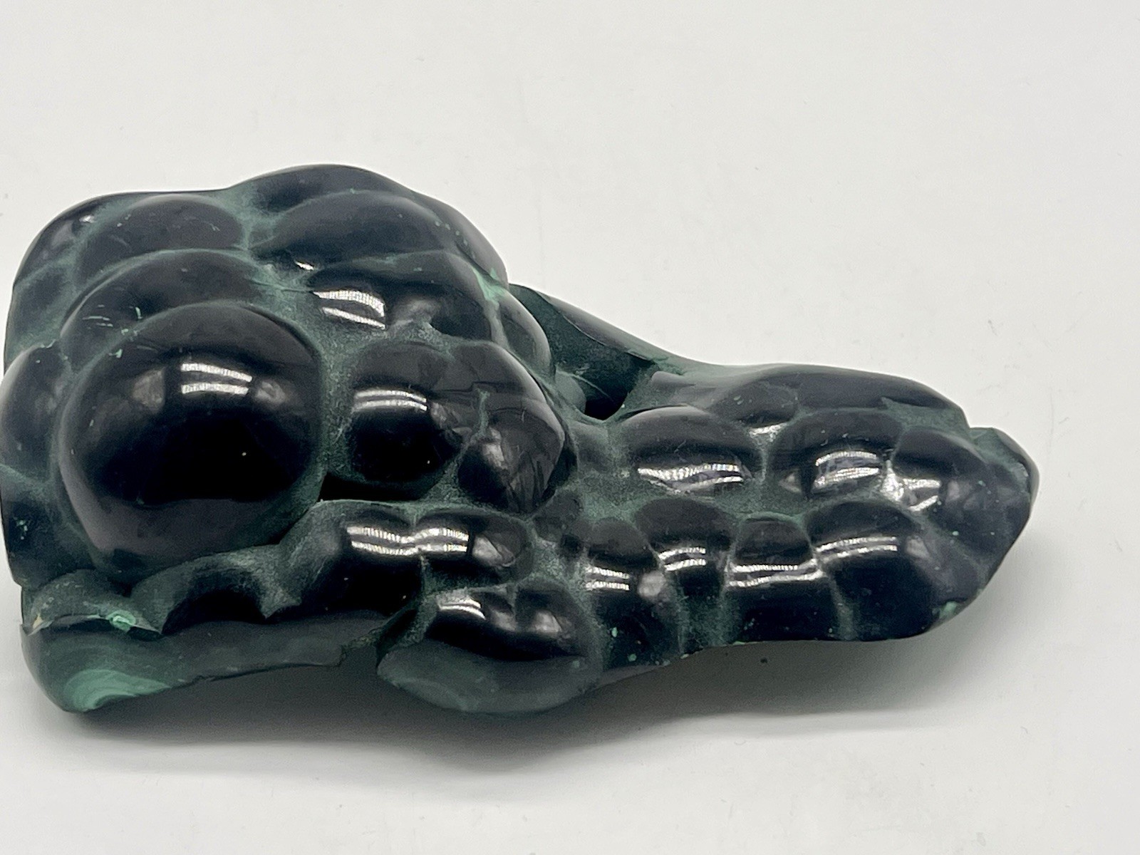Polished Malachite Stone Congo 474g (1.04 lb) Green Display Lapidary Specimen