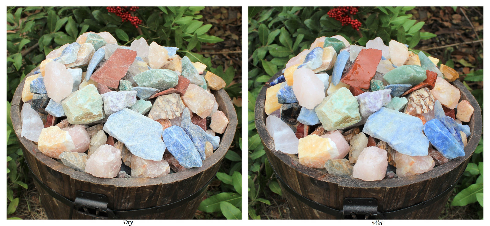 Garden Mix Assorted Rough Stones: 8 lb Bulk Clearance Box (Raw Natural Rocks)