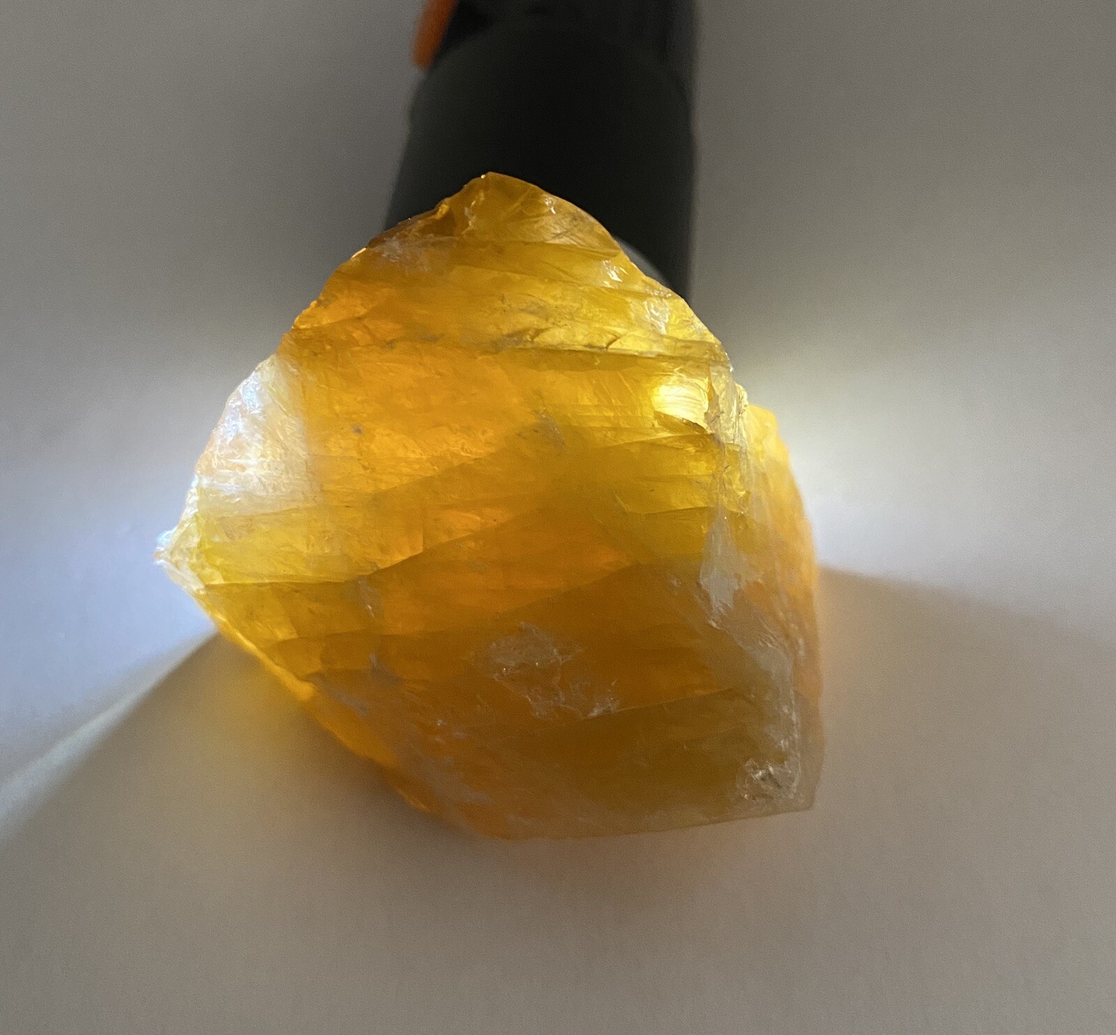 Yellow Hematoid Genuine Quartz Rough Stone From Madagascar 85.8g
