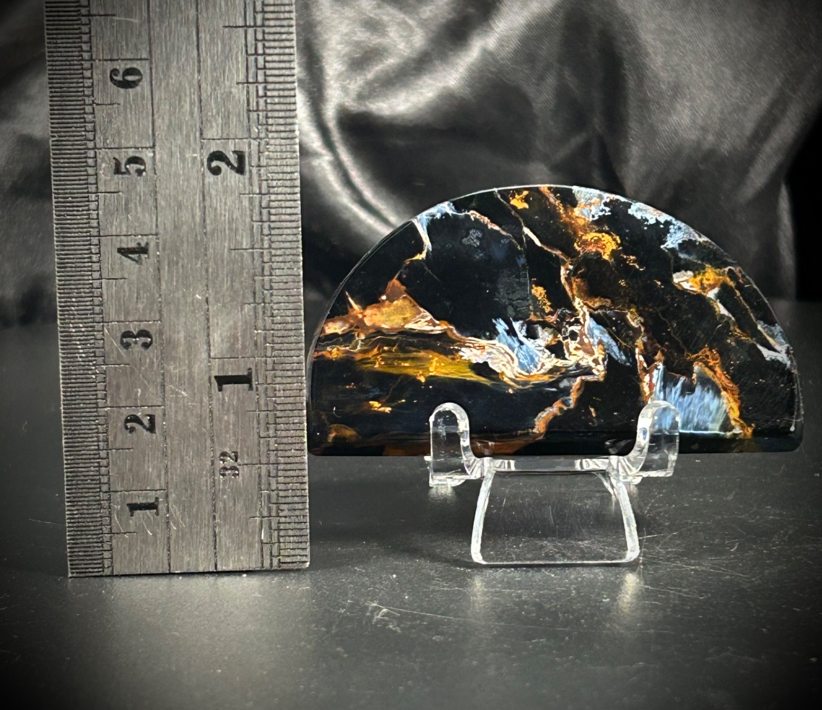 2.37″ Flashy Pietersite Slab With Acrylic Stand 1.1oz (31 grams)
