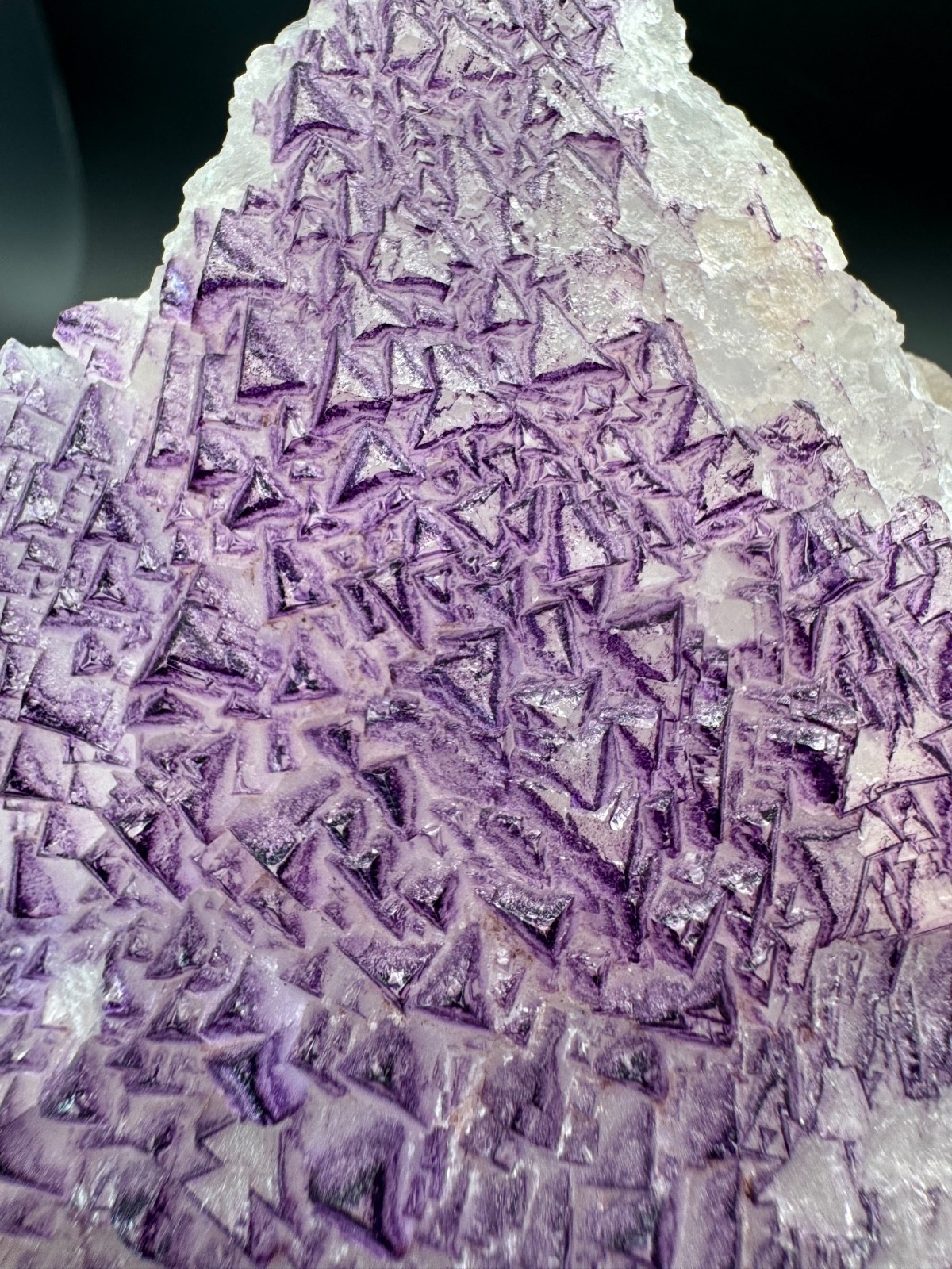 6550 NEW Database Fluorite Purple Triangle Yun Nan 402g