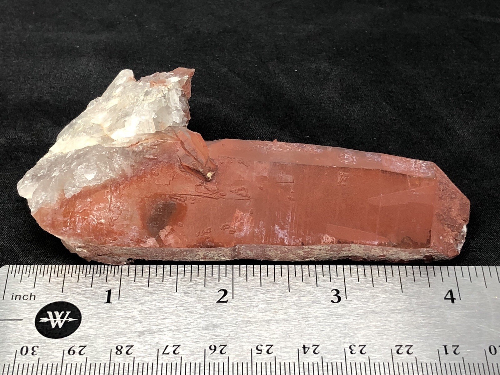 Red Quartz Tabular Wand Crystal Cluster Point Morocco 3.4oz N34