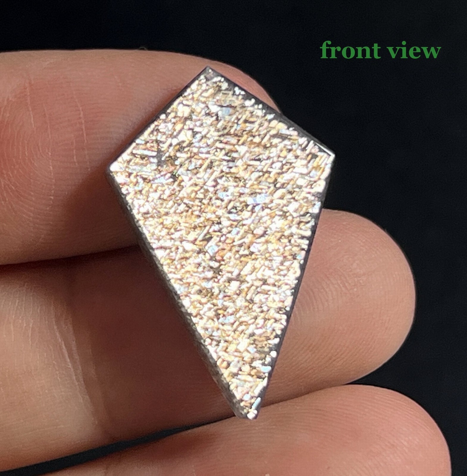 11ct 25.8mm Both sides Beautiful Polished Rainbow Lattice Sunstone