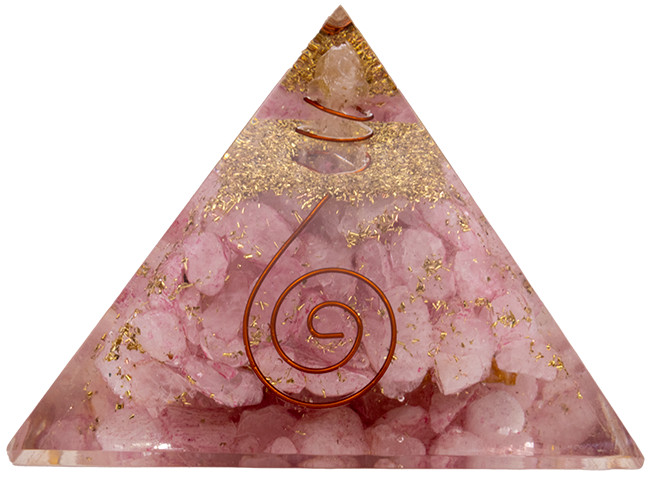 Rose Quartz Orgonite Pyramid – Vibe Products