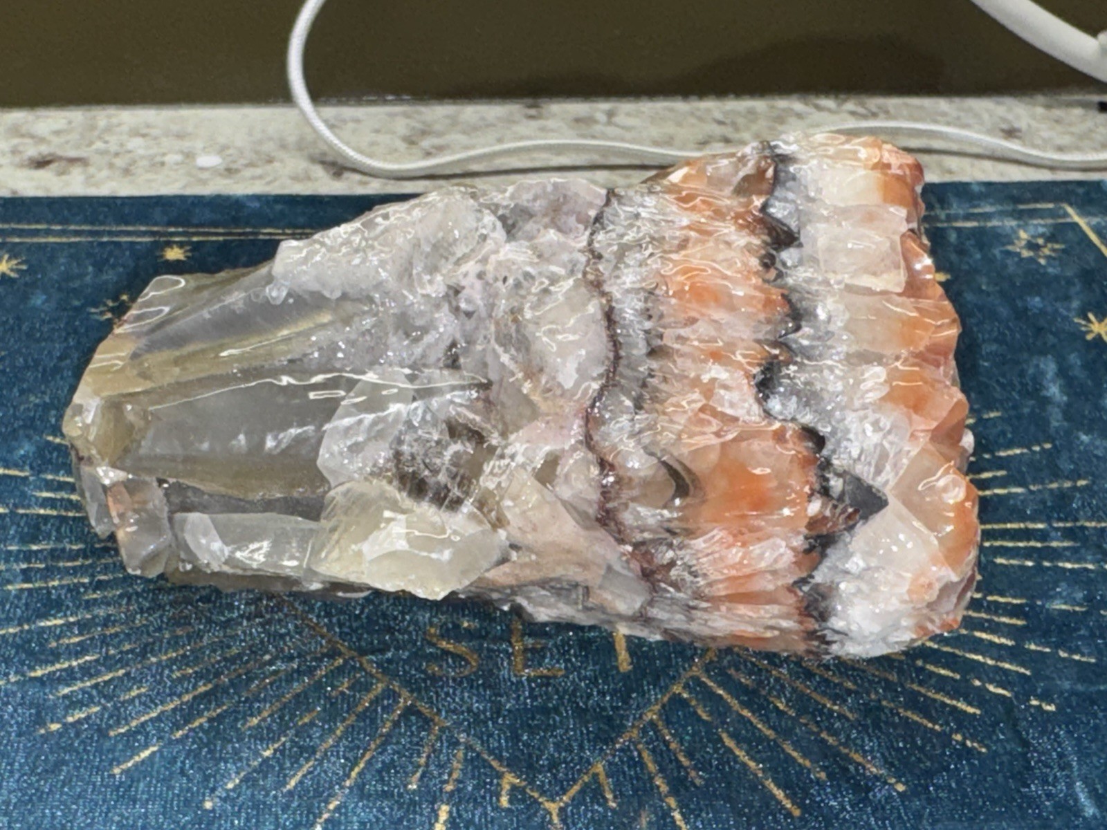 Multicolored Calcite Crystal Mineral Gemstone – 15.3 Oz
