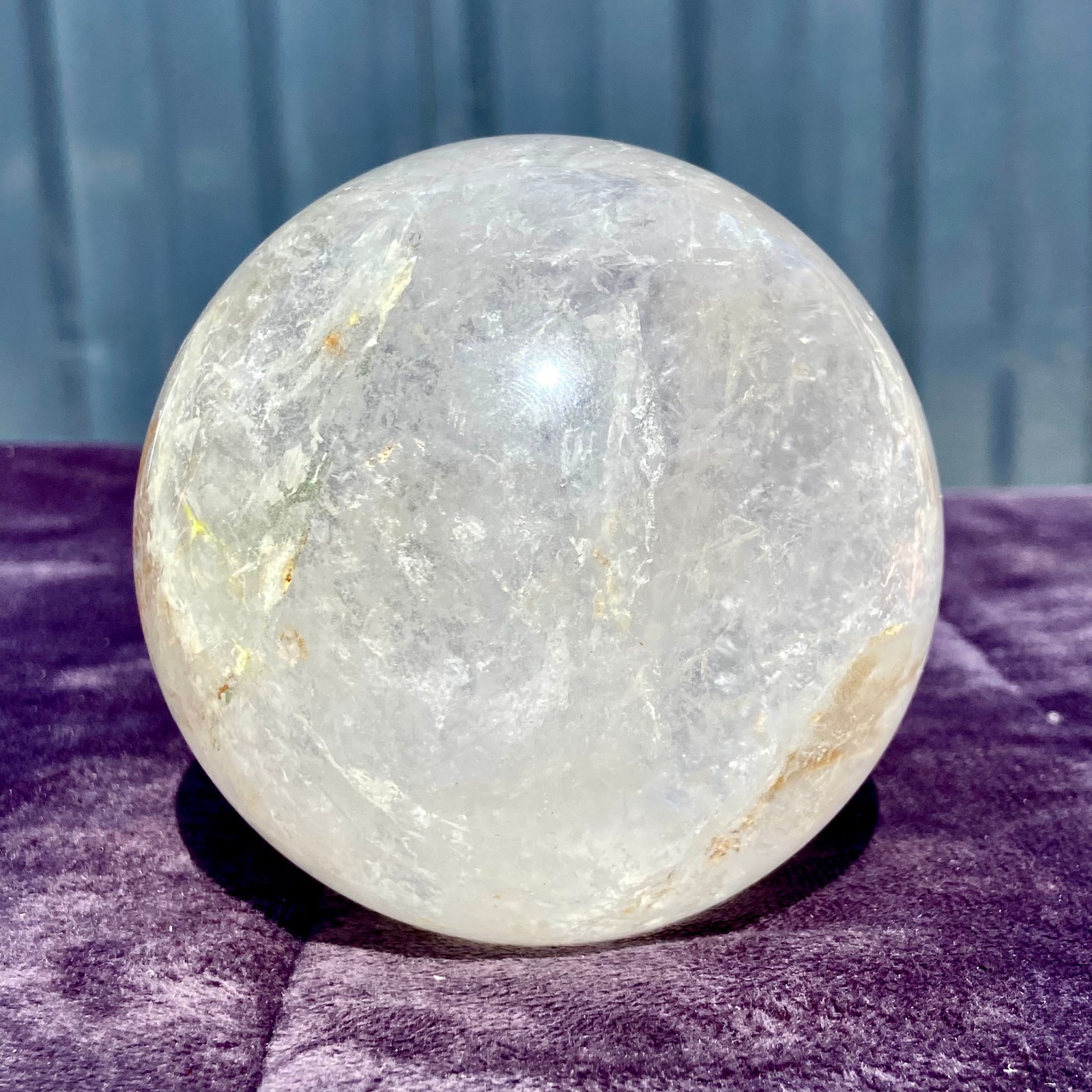 2.20LB Natural Clear Quartz Ball Crystal Gem Quartz Sphere Reiki Healing