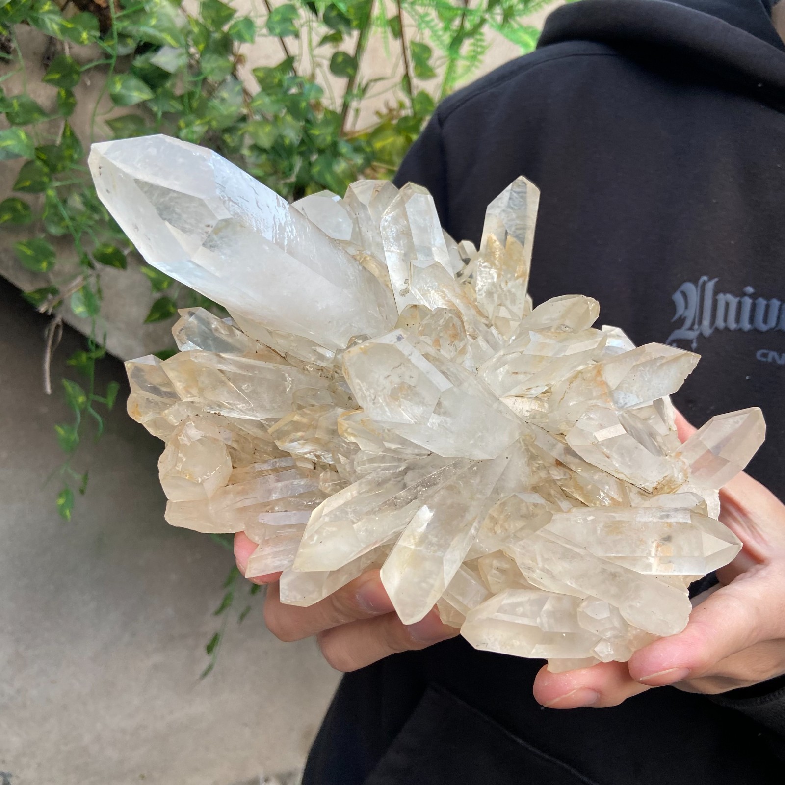 5.2LB Natural Clear White Crystal Quartz Cluster Rough Healing Specimen