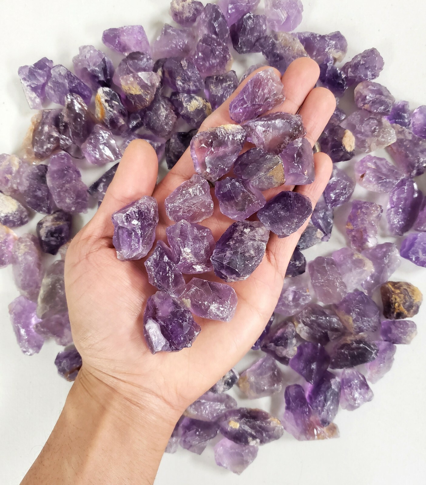 Raw Amethyst Crystal Chunks 1″ to 2″ – Bulk Amethyst Stones from Brazil