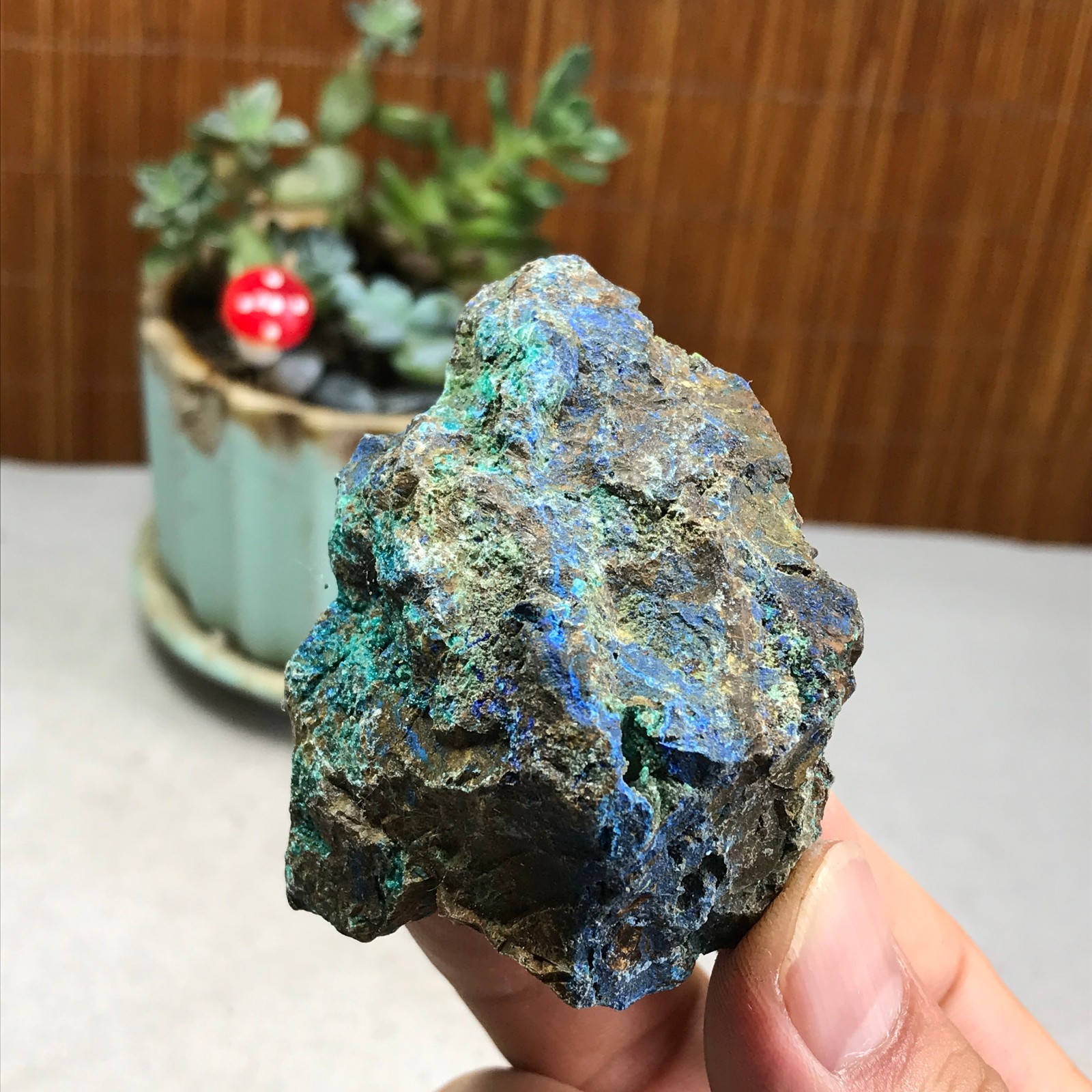 78g Natural Azurite/Malachite gemstone Rough original Crystal Specimen A5964