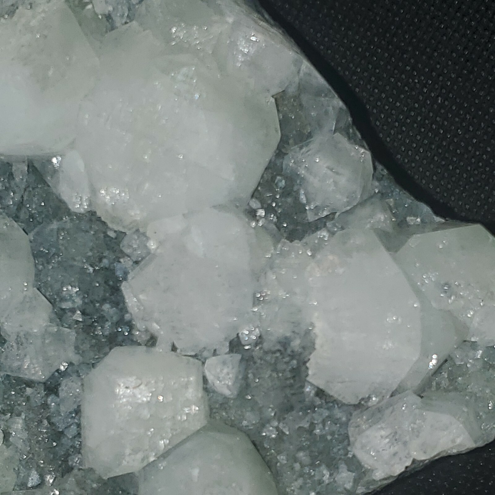 Apophylite on Chalcedony. Approx 2lbs 2.9oz, 6in x 4.5in x 2.75in