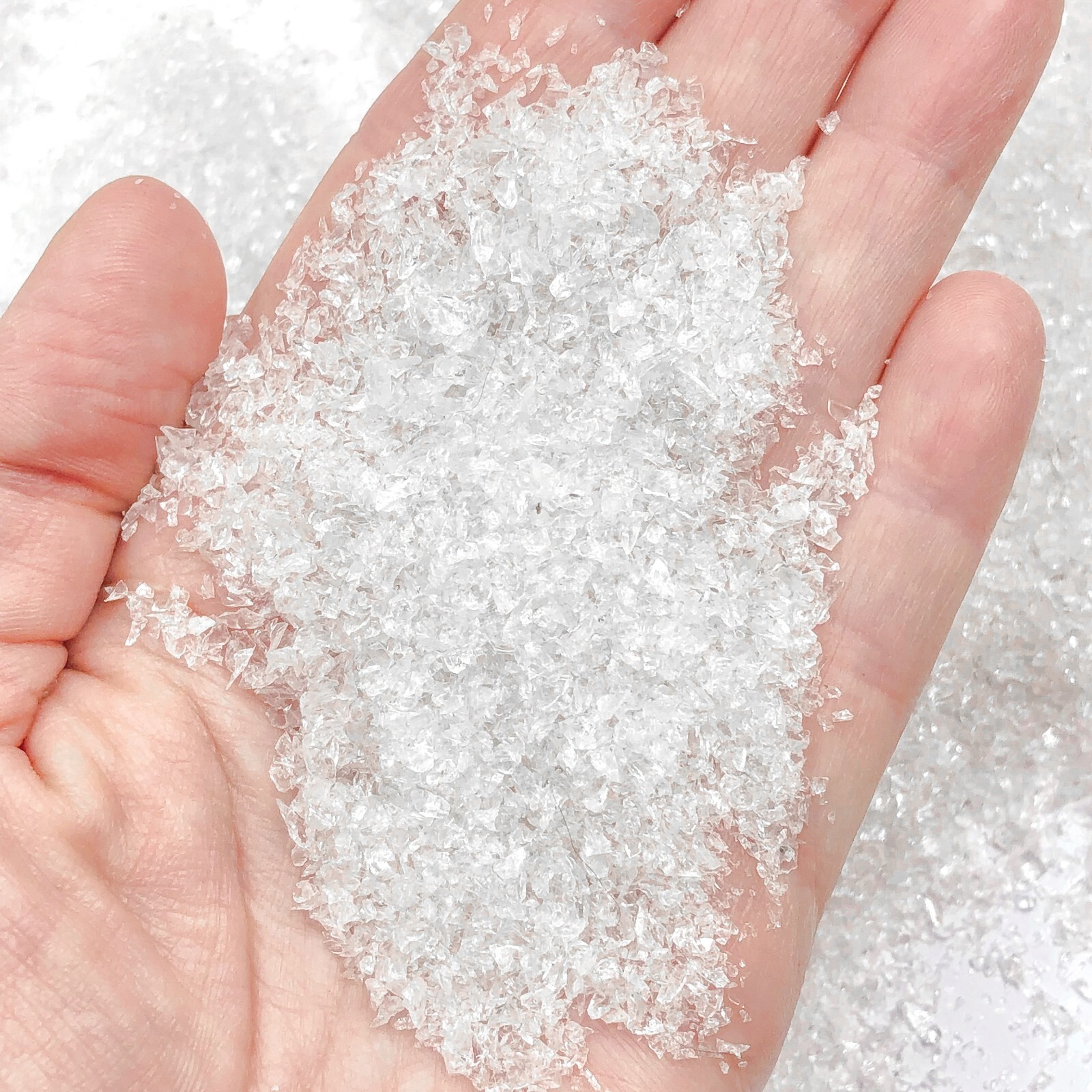 Crushed Clear Quartz Sand (Rock Crystal), 0.25mm-2mm for Resin, Inlay, & Crafts