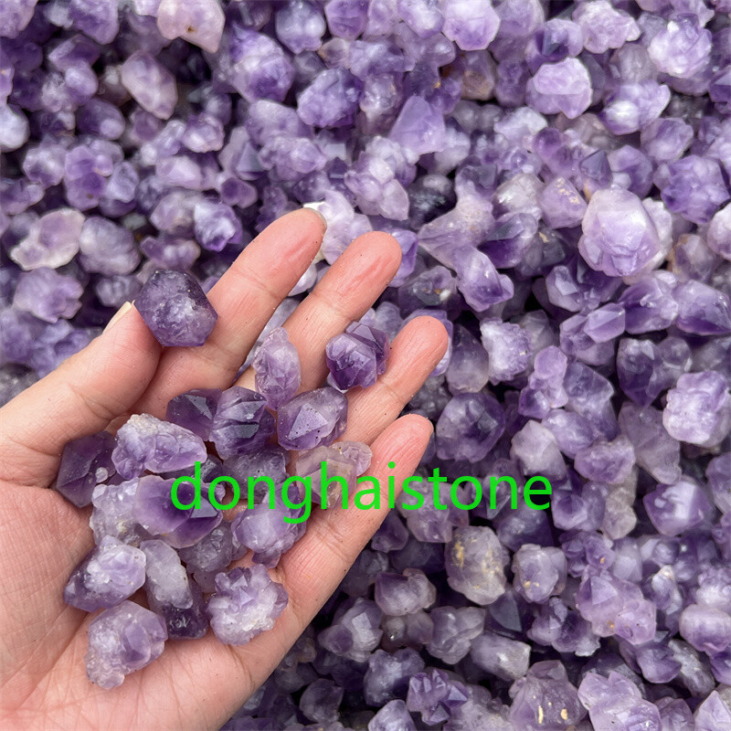 A+ 50g Natural Amethyst Rough Quartz Crystal Mineral Specimens Reiki Healing