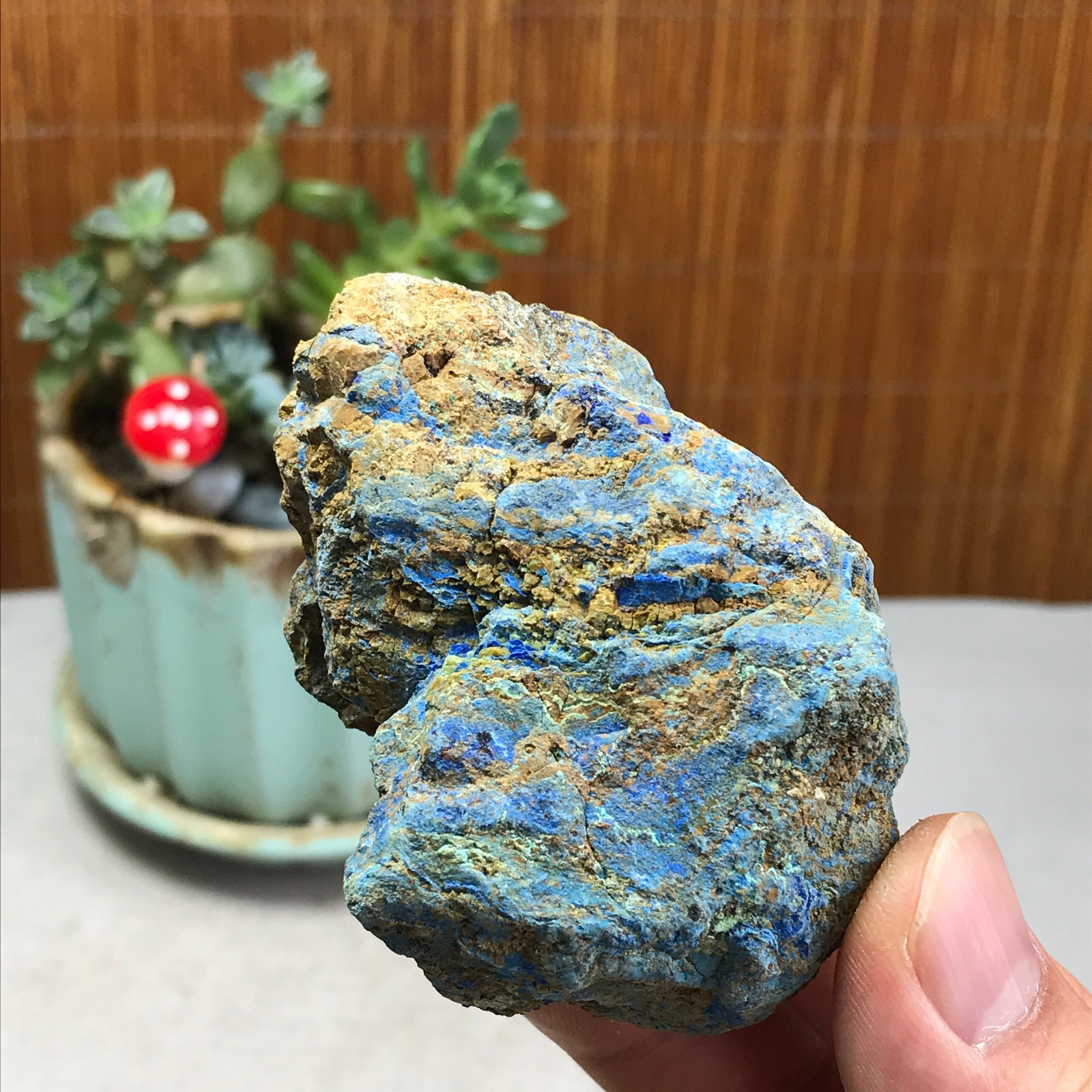 94g Natural Azurite/Malachite gemstone Rough original Crystal Specimen A5943