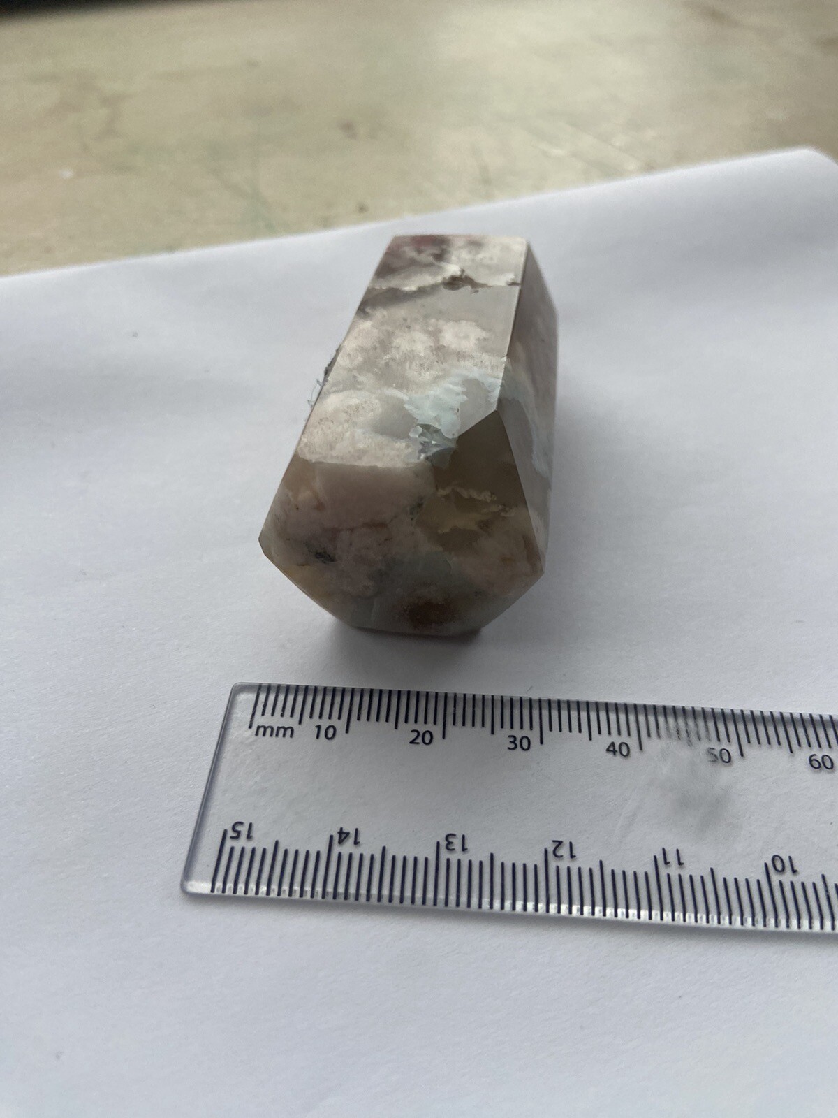 Flower Blossom Agate Crystal Tower Point 7-8cm Obelisk HIGH QUALITY DRUZY Polish