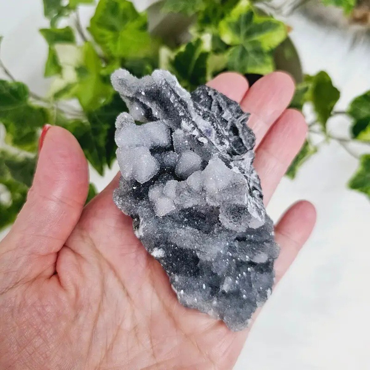 80g+ Natural Black Sphalerite Irregular Healing Crystal Cluster Mineral Specimen