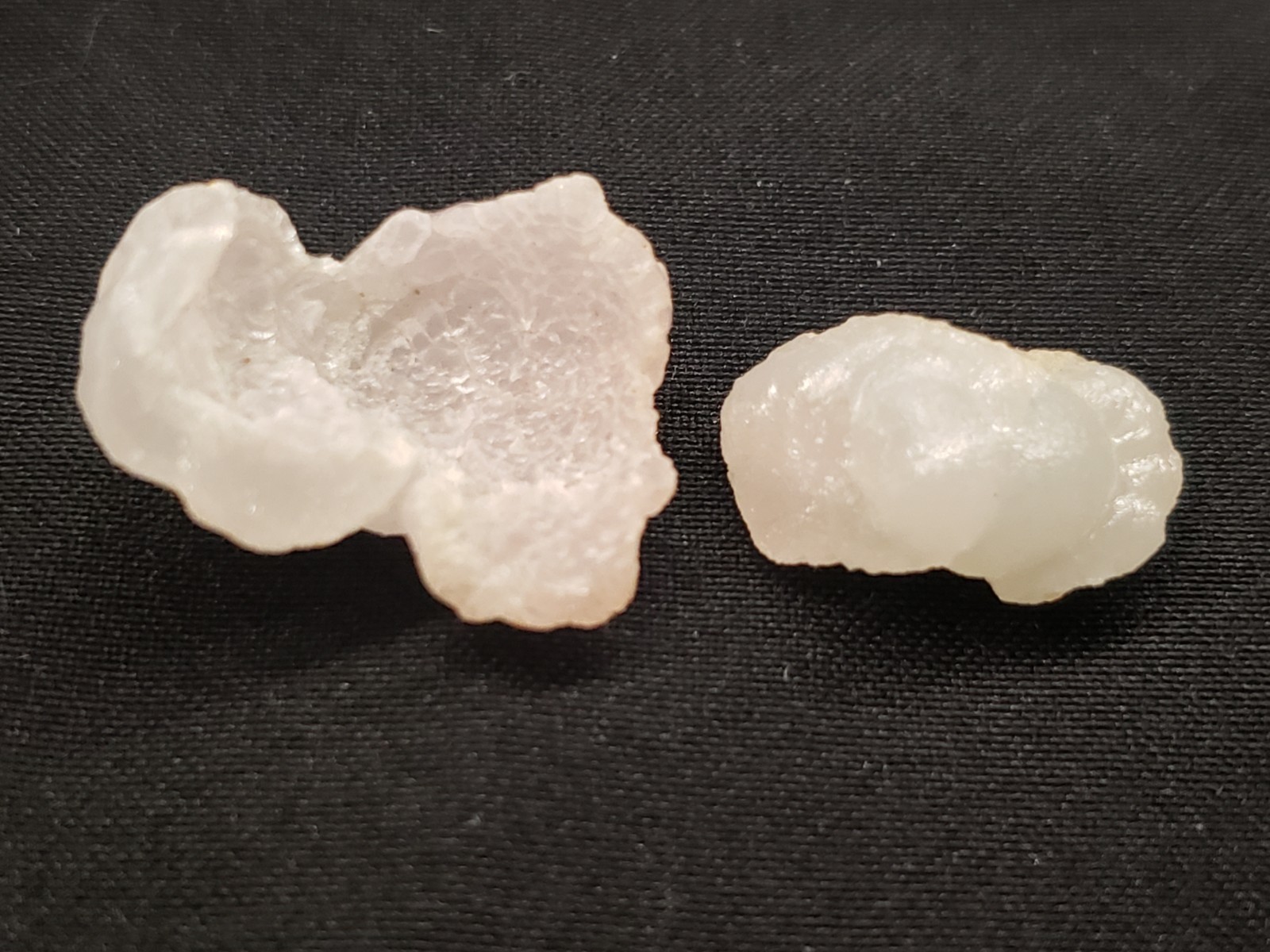 4 – Pink Chalcedony Rose Specimen Lapidary Rough, Display Pieces 62g