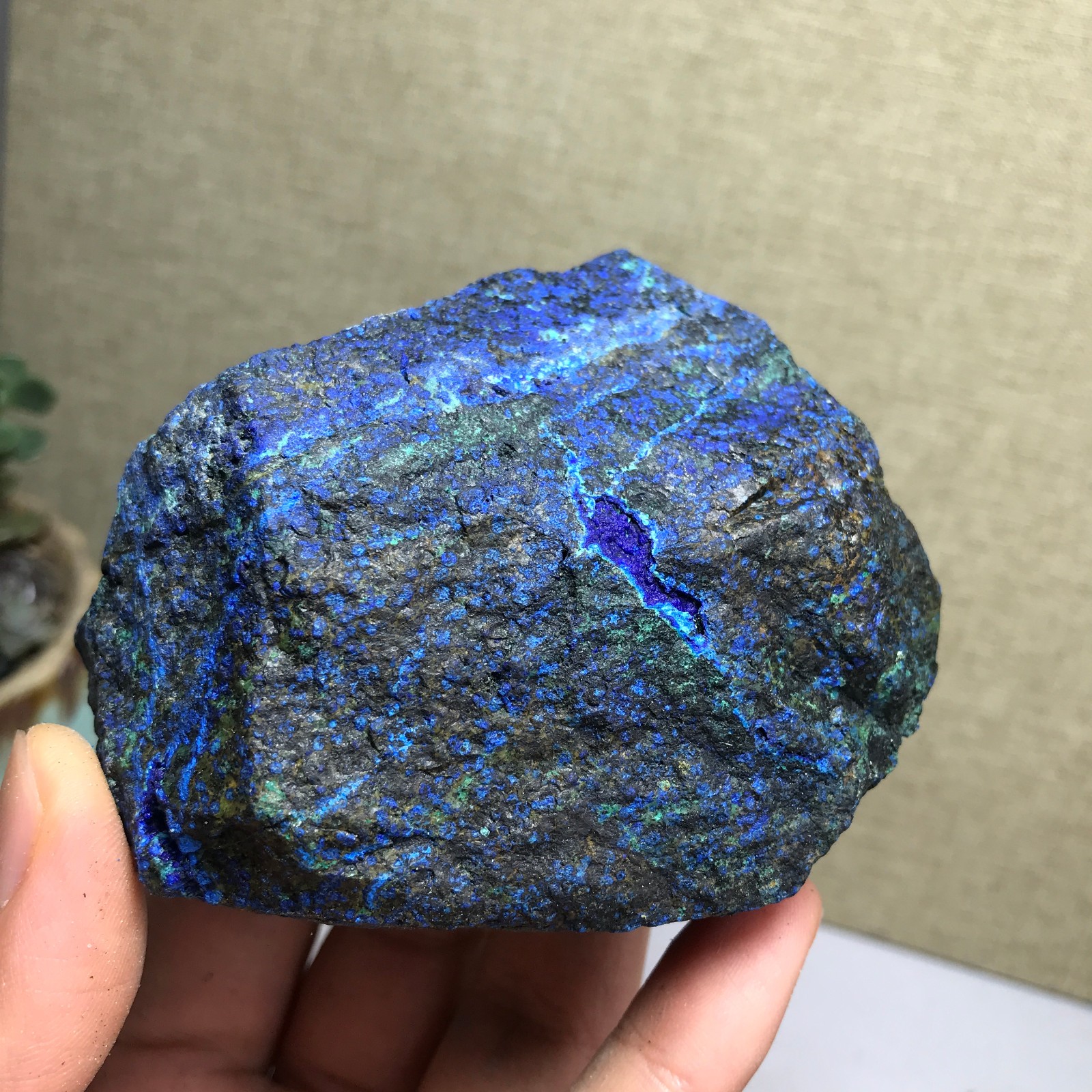 267g Natural Azurite Malachite gemstone Rough original Crystal Specimen A4869
