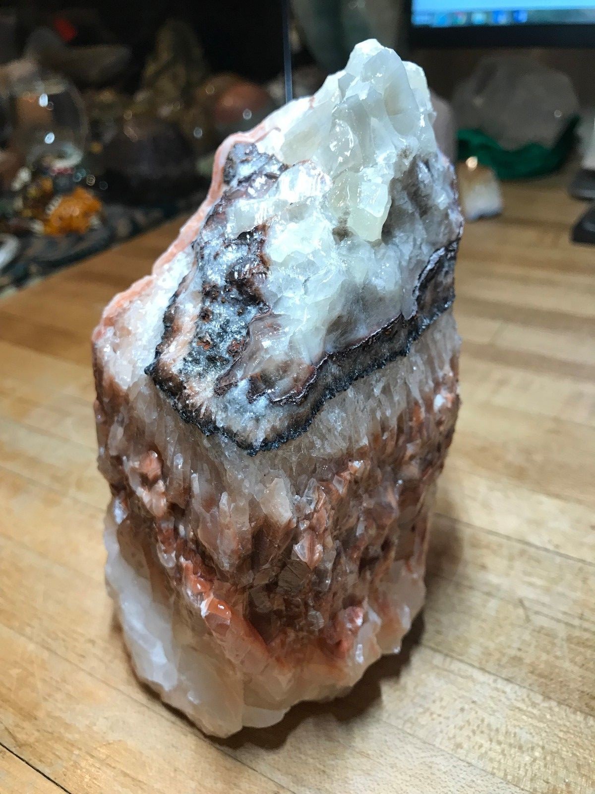 Multicolored Calcite Crystal Mineral Gemstone Medium Natural Rock Specimen 008