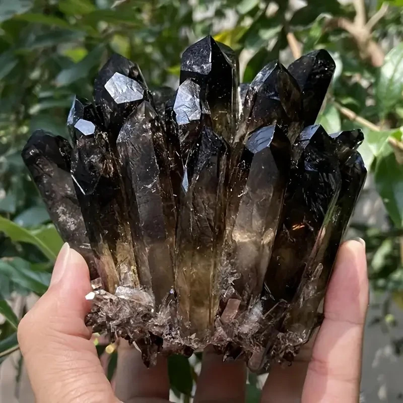 200g+ Rare Large Raw Smoky Quartz Crystal Cluster Quartz Mineral Specimens Decor