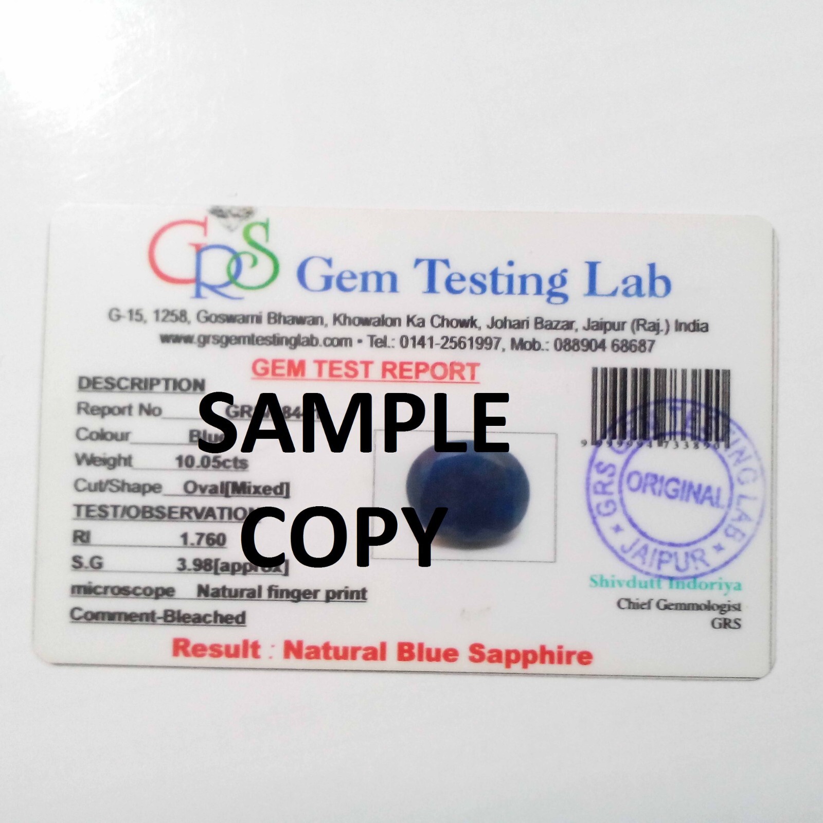 Gorgeous Rare Blue Sapphire Faceted Emerald Shape 5 Crt Sapphire Loose Gemstone