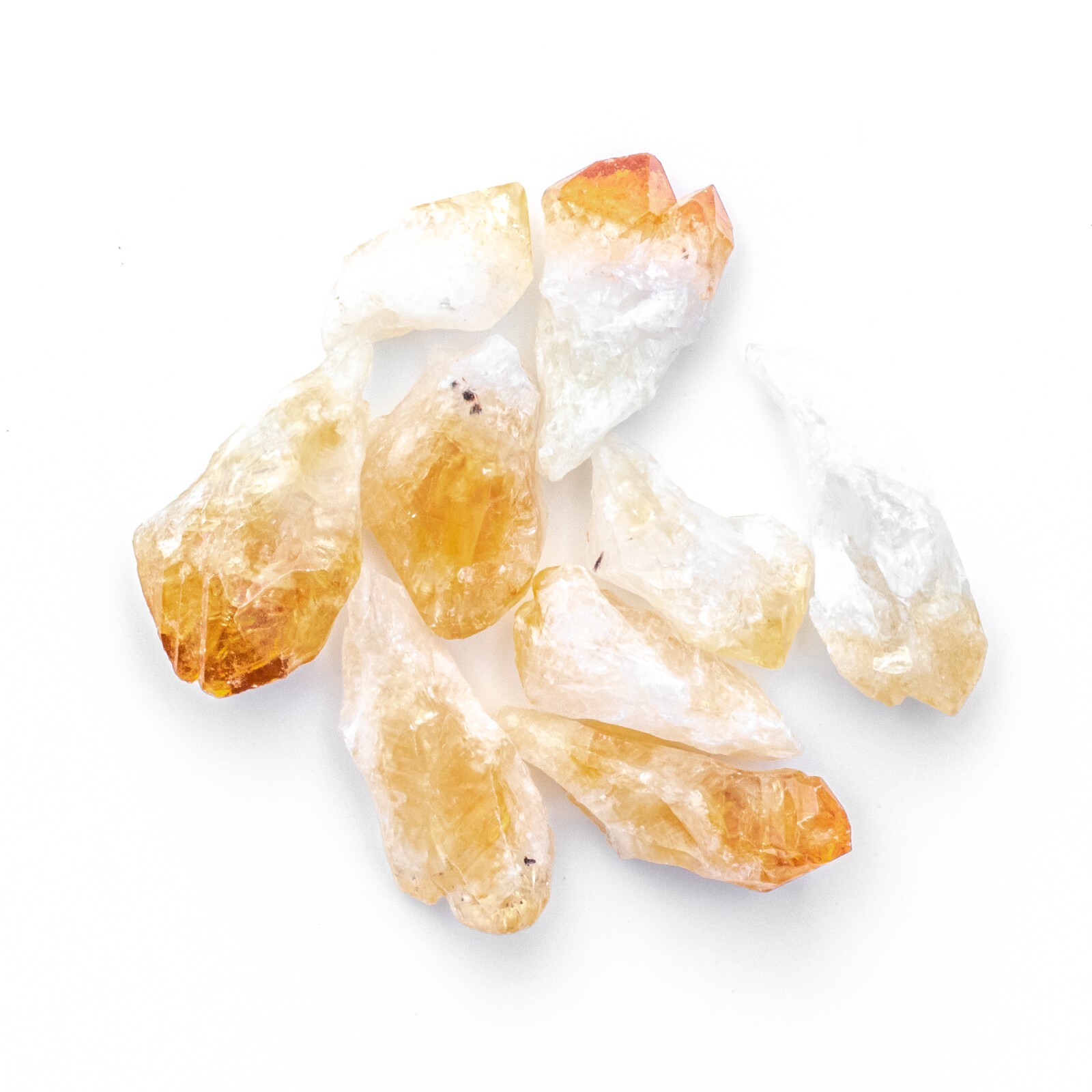 50g Citrine Points Natural Rough Crystals Bulk Gemstones Wire Wrapping Crafting