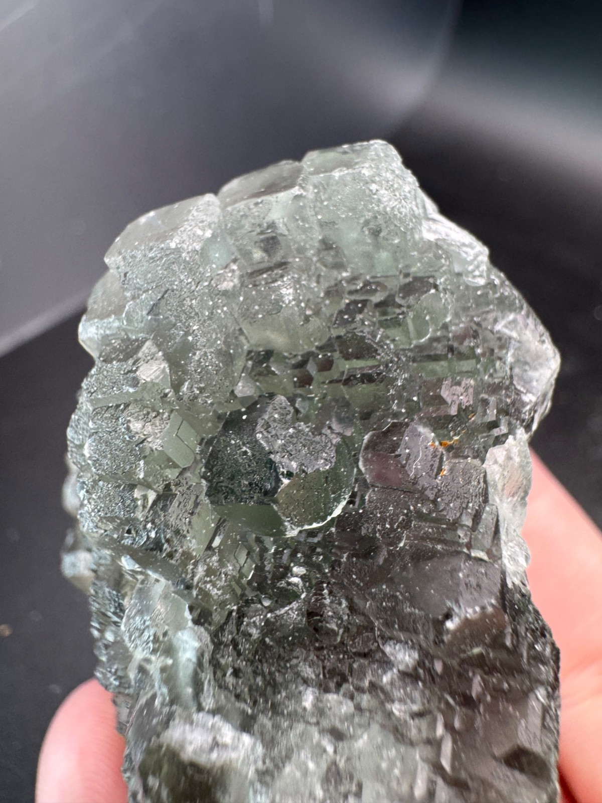 6692 Excellent Green Stepped Fluorite Fu Jian 152g