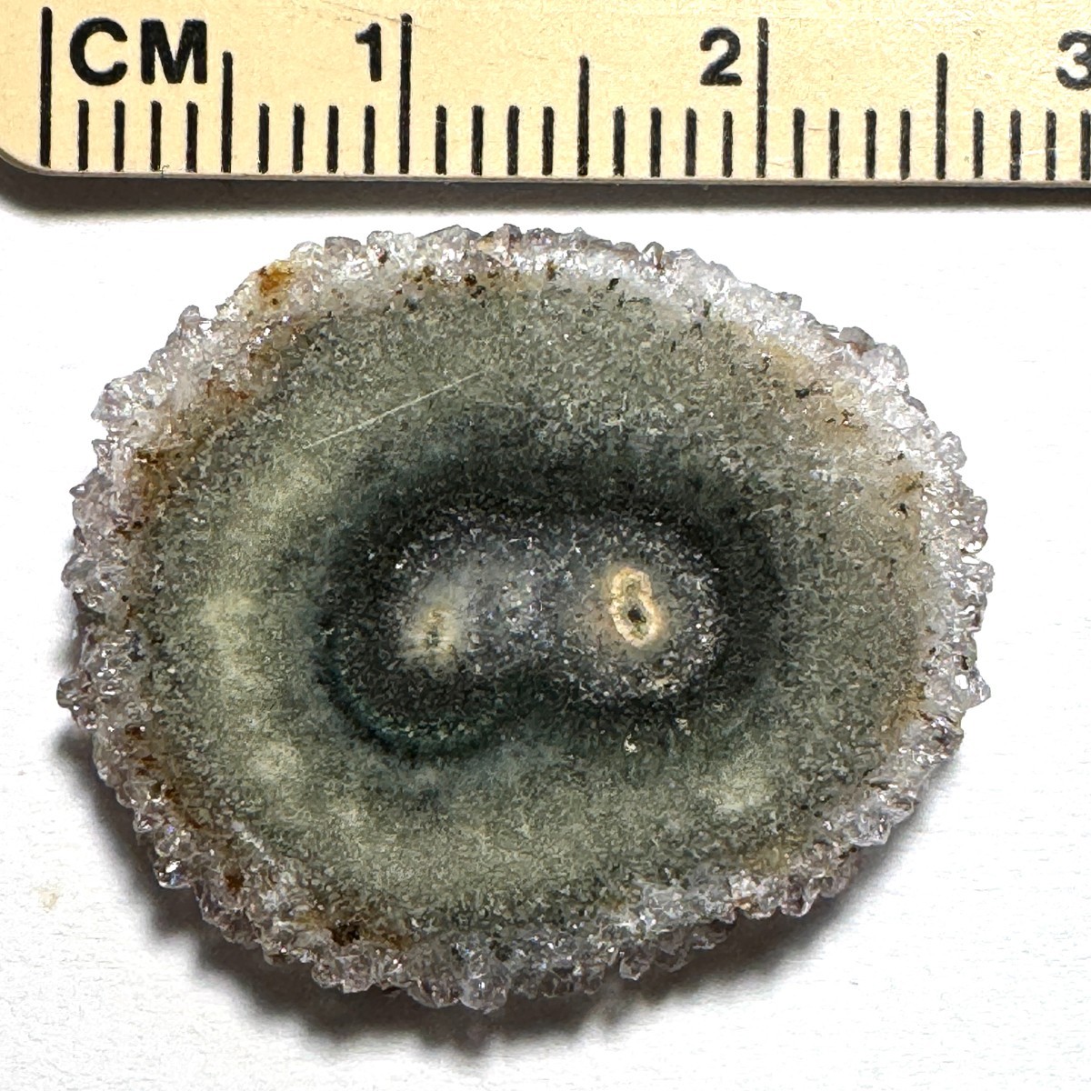 Tiny Stalactite Flower Slice Polished Both Sides H730
