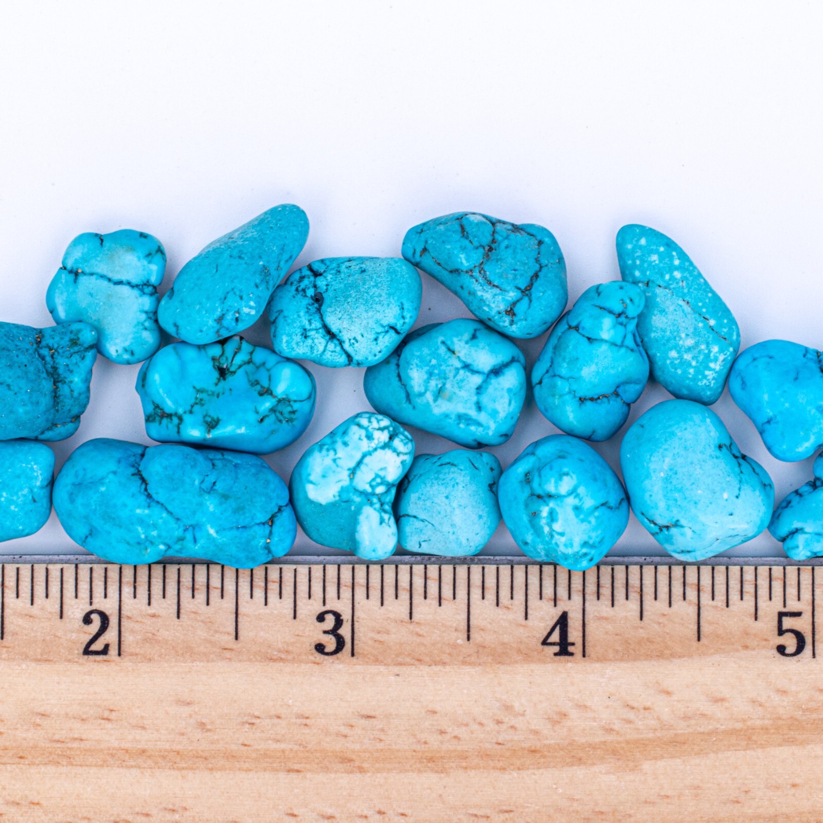 50g Tumbled Blue Turquenite Gemstone Crystals 15-25 Stones Bulk Rocks Wholesale