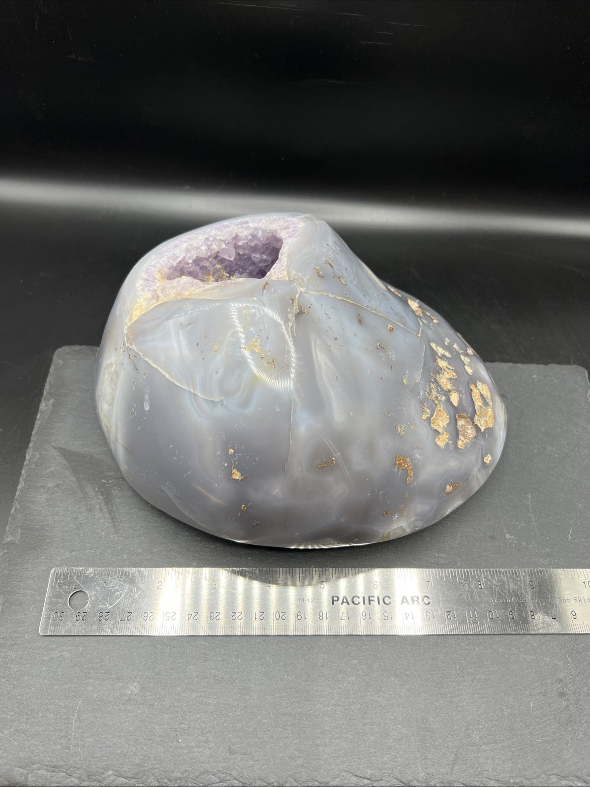 8.0 Lb. Natural agate Amethyst geode quartz cluster crystal