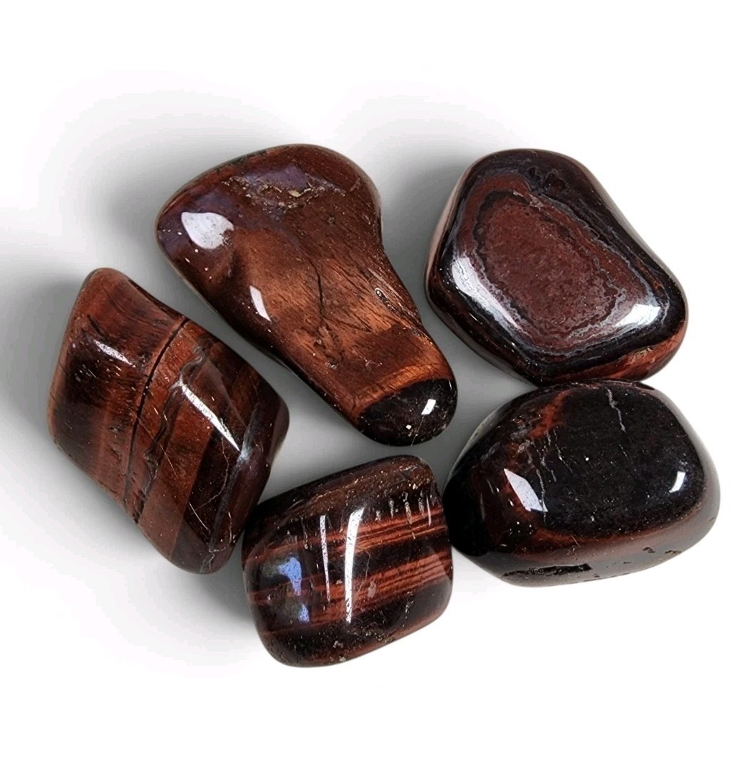 Red Tigers Eye Polished Stones Africa 120.1 grams