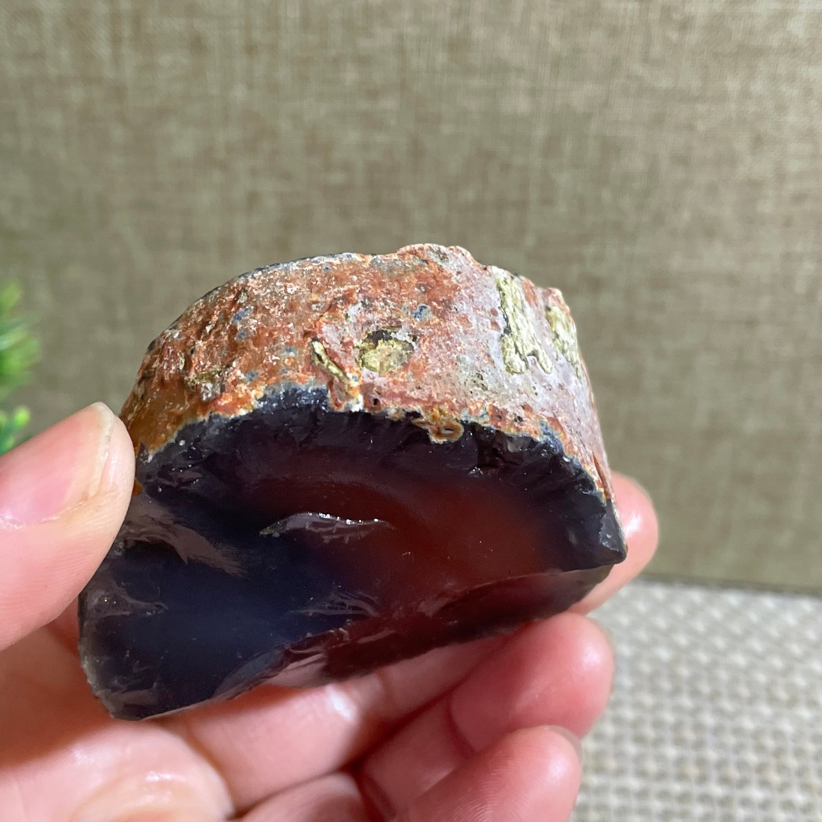 129g Raw Carnelian Stone Rough Red Gemstone Mineral Specimen