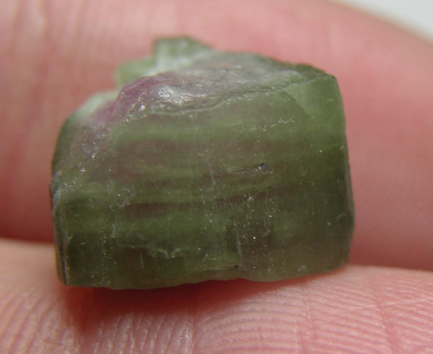 9.35ct Afghan 100% Natural Raw Watermelon Tourmaline Crystal Specimen 1.85g 12mm