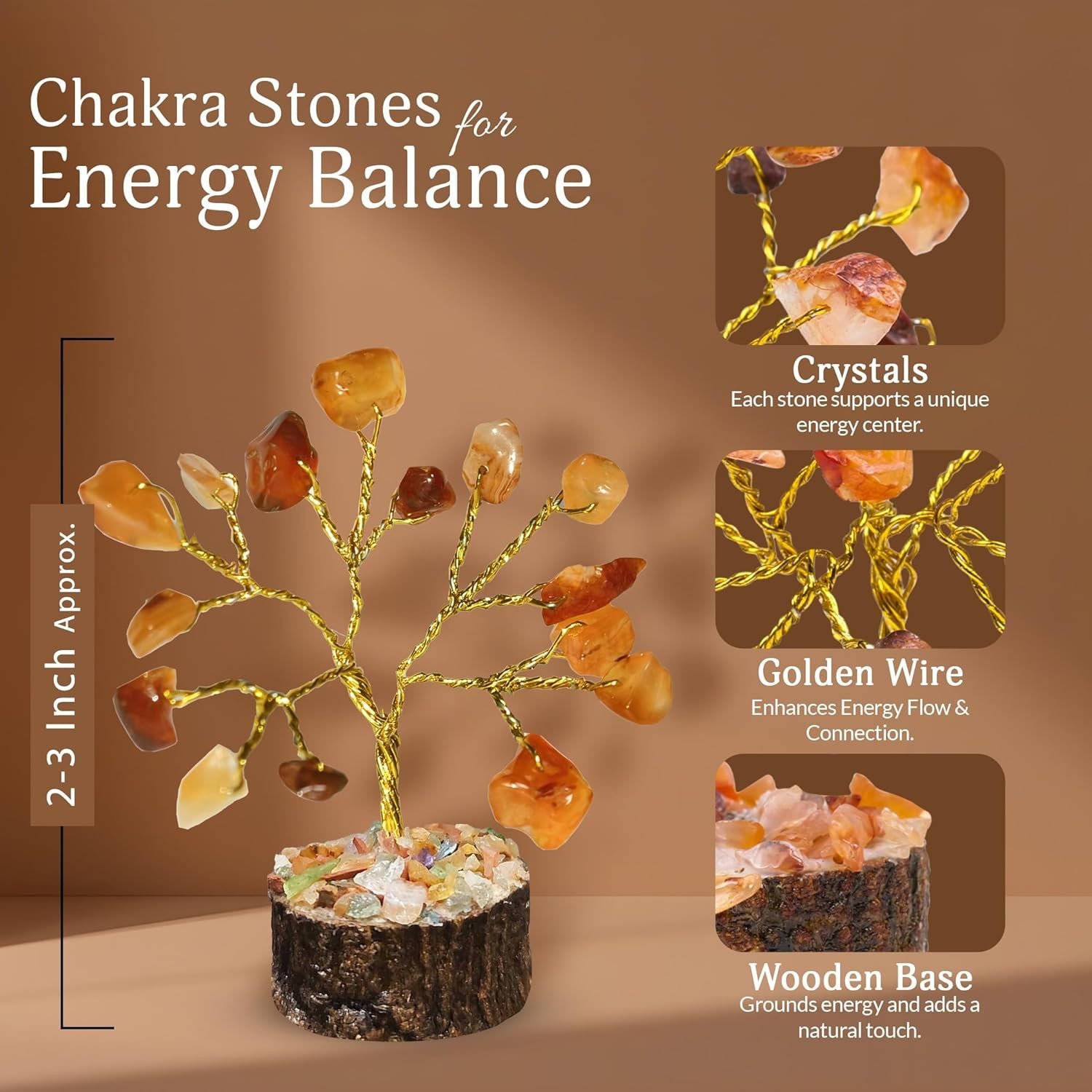 Crystal Tree Gifts for Women, Crystals and Stones, Home Office Desk Decor, Cr…