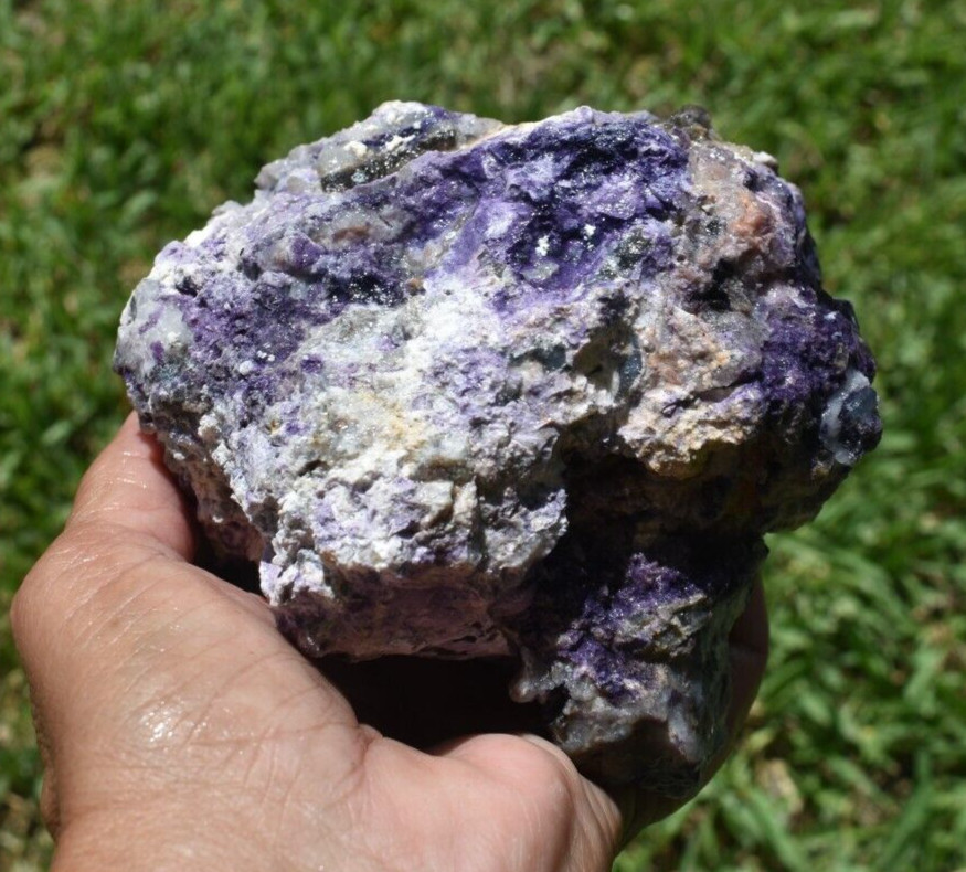1.92 LB PURPLE TIFFANY STONE ROUGH, OPALIZED FLUORITE Utah (GSD)