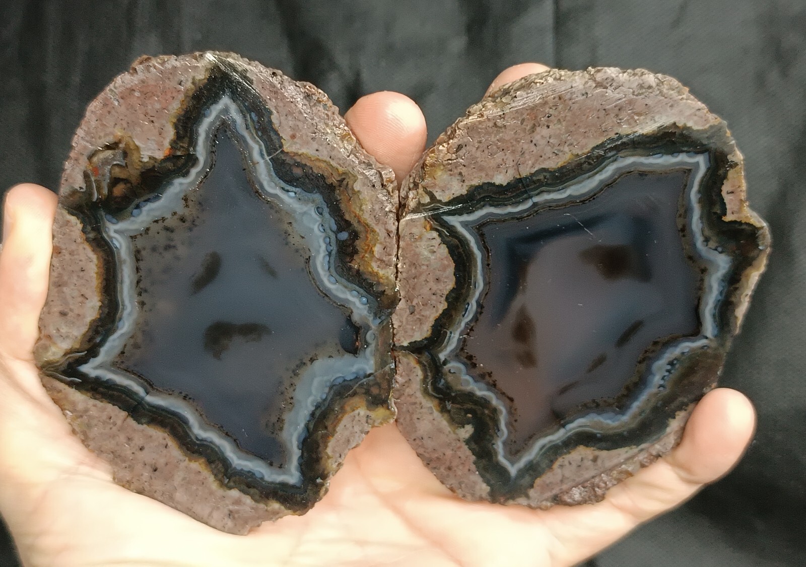 590g/1.30lb turkish banded moss agate stone rough, customs duty included