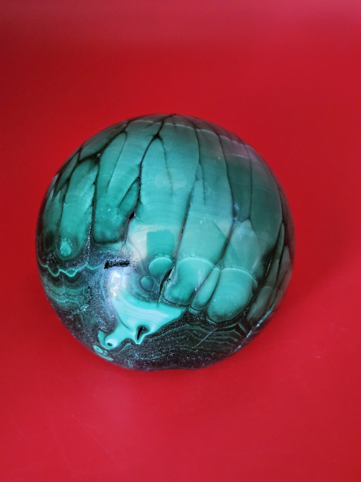 Glossy Natural Malachite Quartz Druzy Sphere Crystal Collection Healling 1+LB