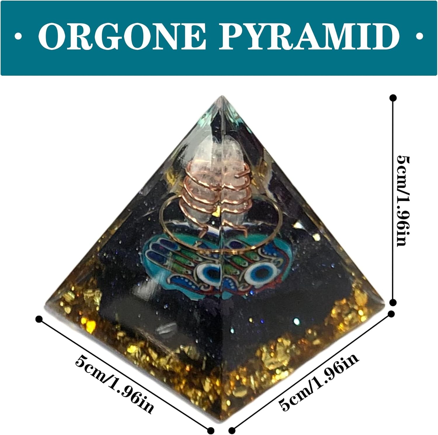 Orgone Pyramid Energy Generator Emf Protection Healing Meditation Orgonite USA