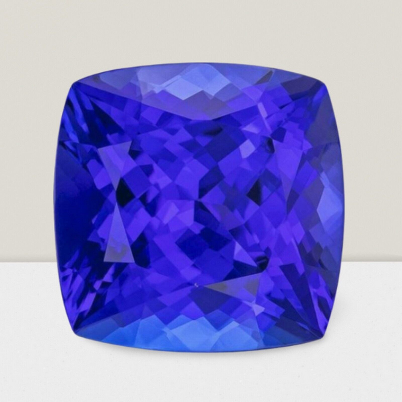 Tanzanite Cushion Cut Gemstone 3.1 Cts – 9 mm Lustrous Loose Gem