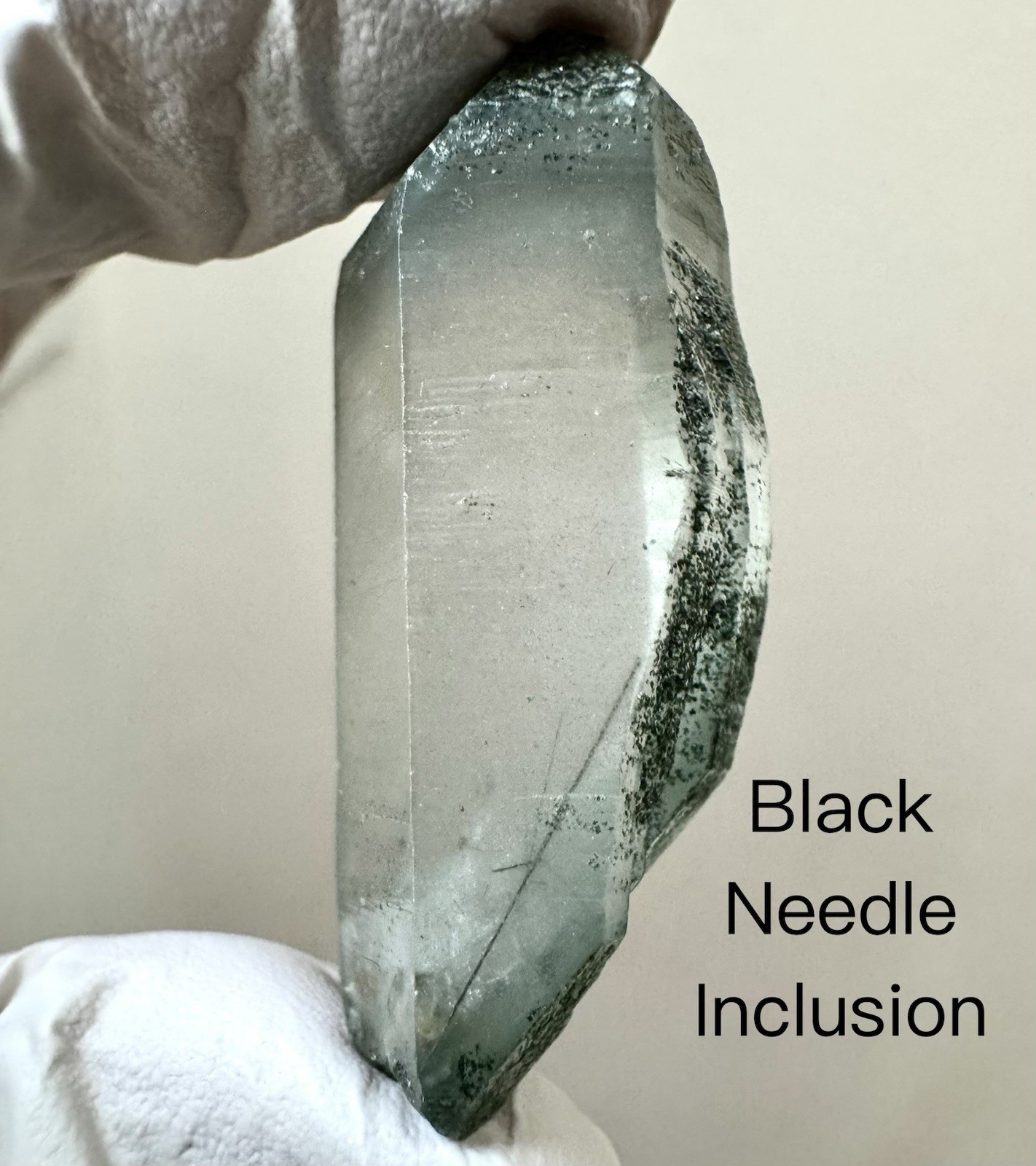 “Green Forest Canyon”Hashupi Himalaya Floater Silver-sand Phantom Quartz Crystal