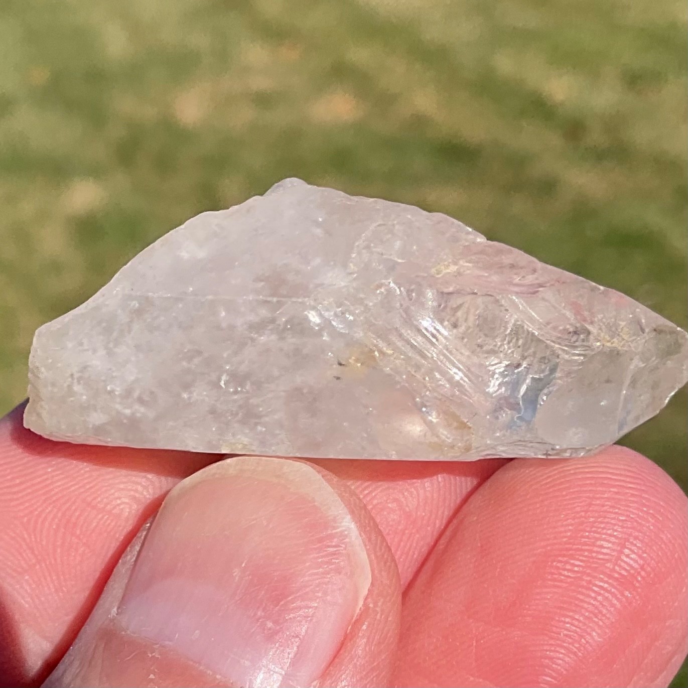 Etched Quartz Crystal Phantom Specimen 16g Natural Lightning Strike Look