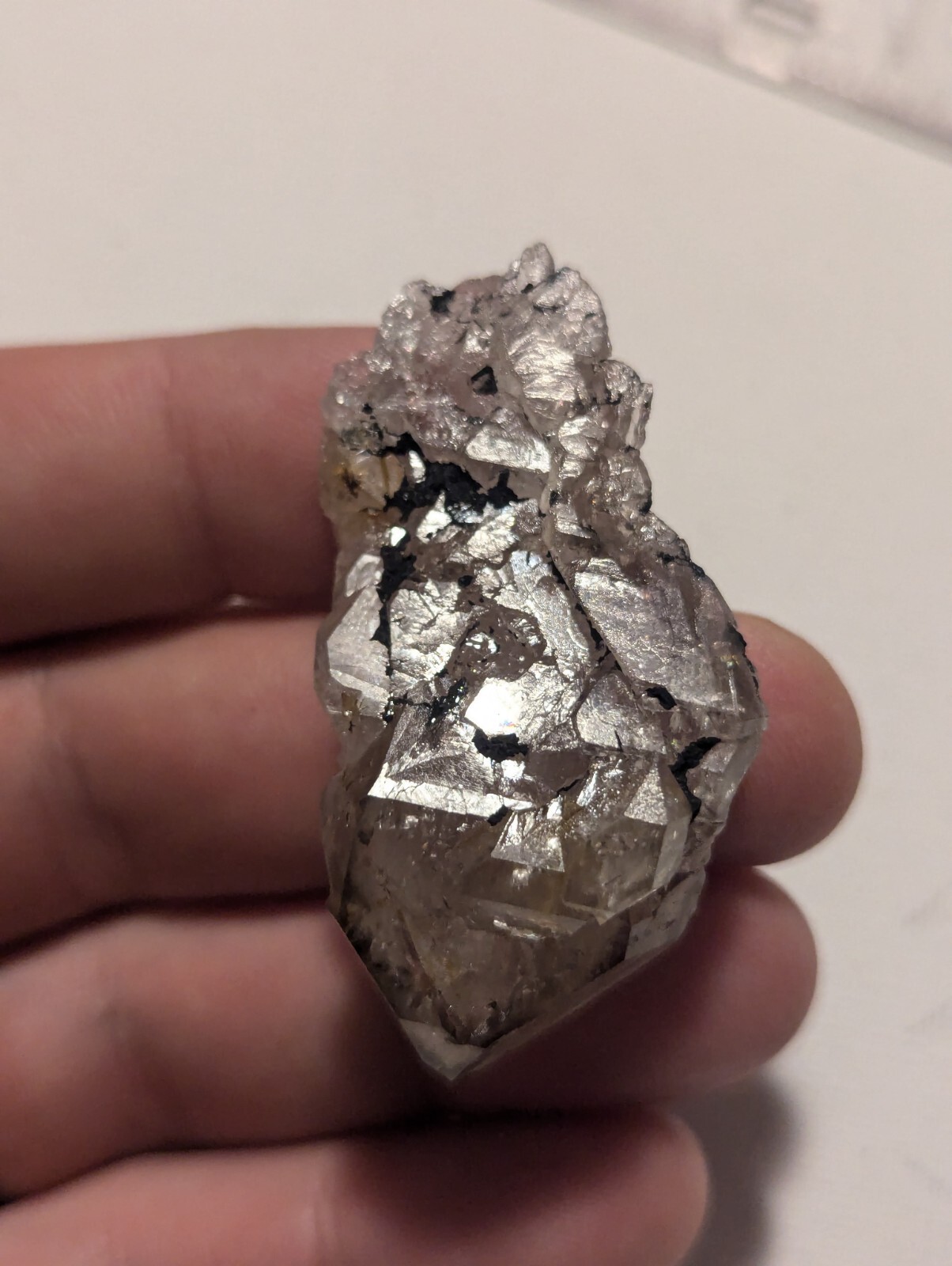 Elestial Smokey Quartz Crystal Cluster W Mica Rutherfordton NC North Carolina
