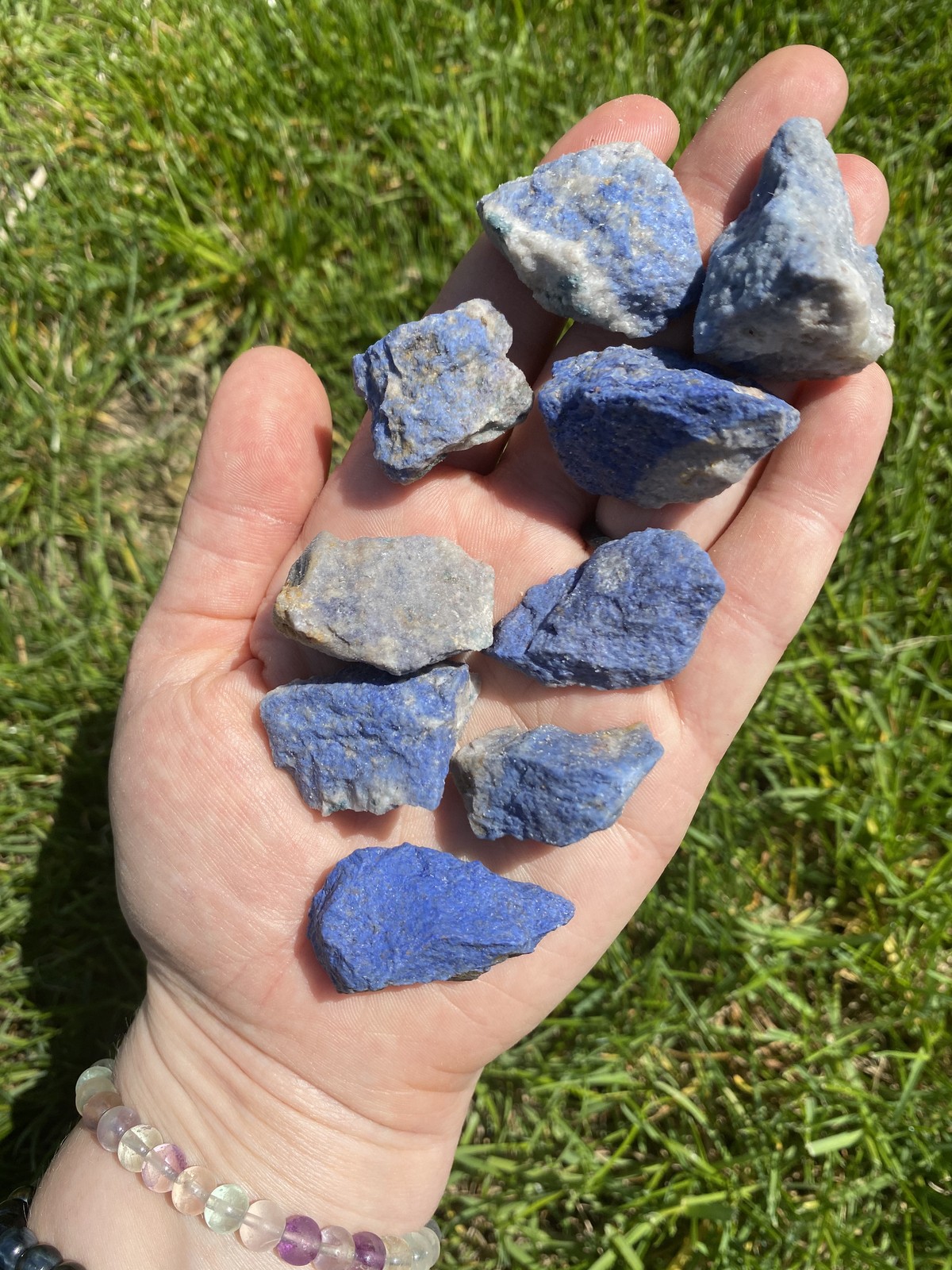 Raw Dumortierite Crystal, Natural Dumortierite from Brazil