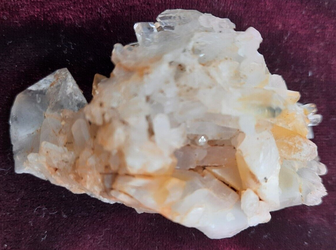 Quartz Crystals Cluster Arkansas Size 2 3/4 x 1 1/2 x 1 1/2 inches