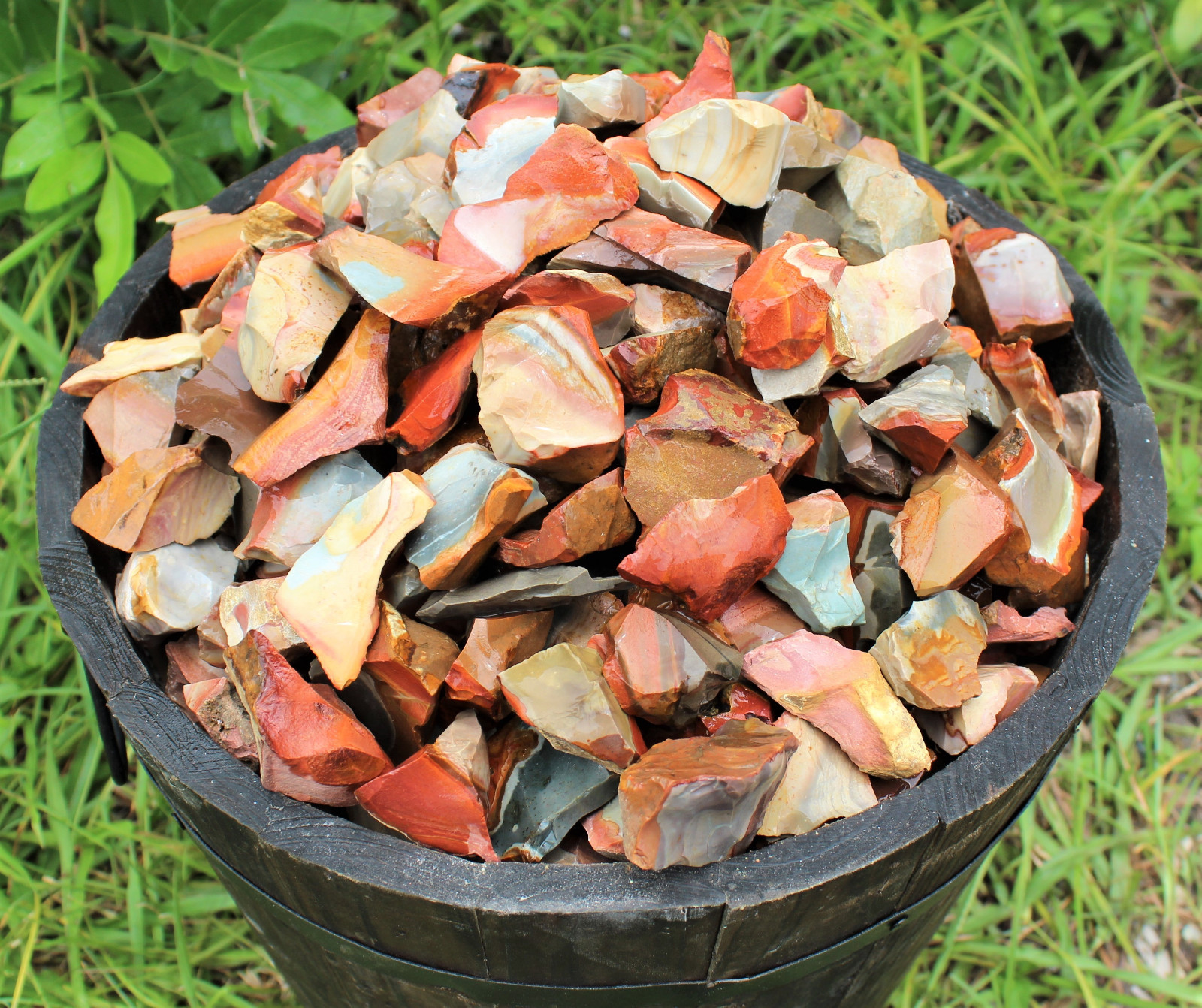 4 oz Polychrome Jasper Rough Natural Stones: ‘A’ Grade Raw (Desert Jasper)