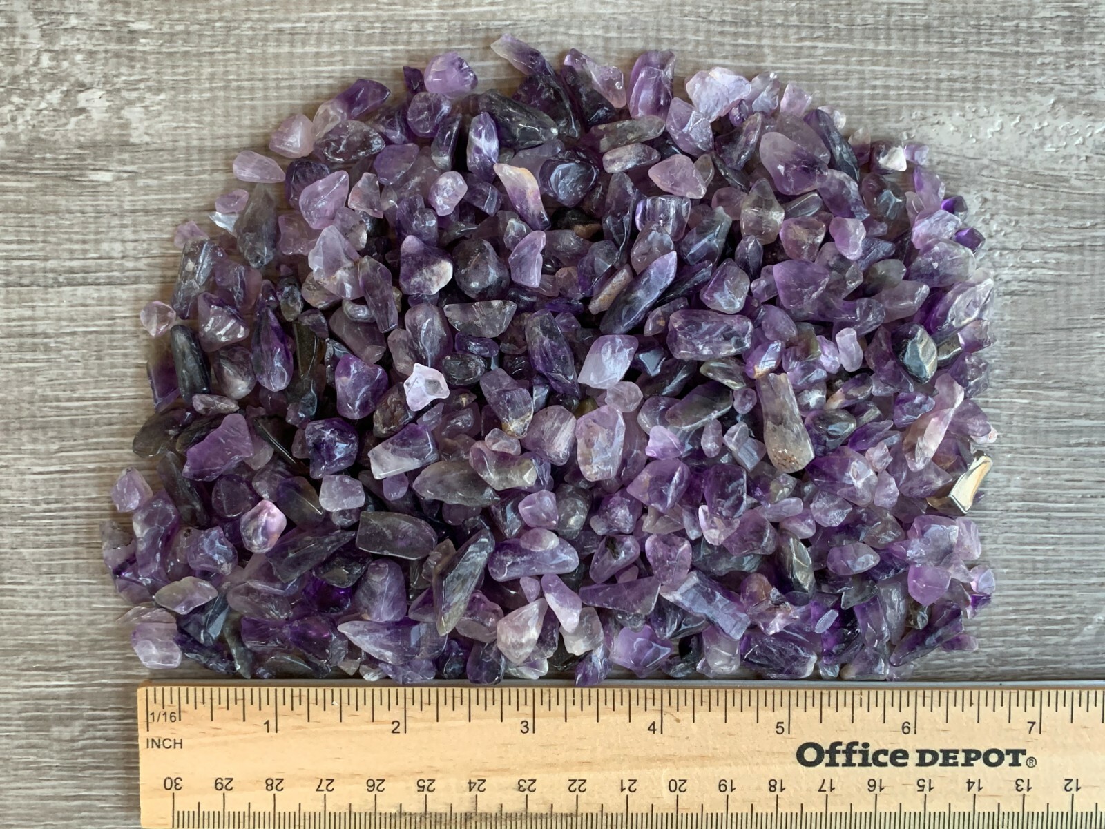 Grade A++ Amethyst Semi Tumbled Gemstone Mini Chips 4 – 9 m, Wholesale Bulk Lot